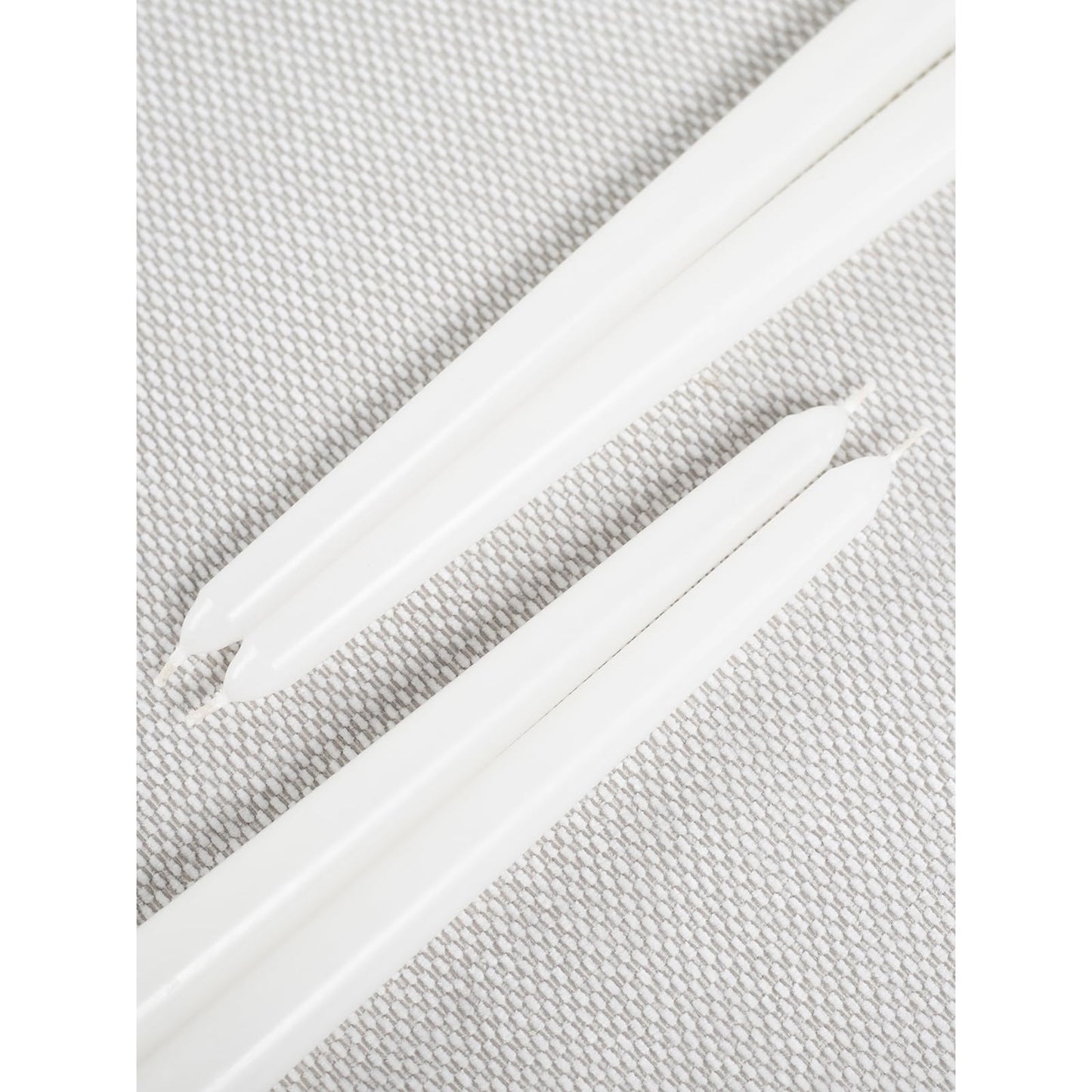 CANDWAX 12 inch White Taper Candles - Set of 4 Tapered White Candle Sticks Ideal for Christmas Decor - Unscented Dripless Smokeless Long Burning Tall Candles - Christmas Candlesticks for Home Decor