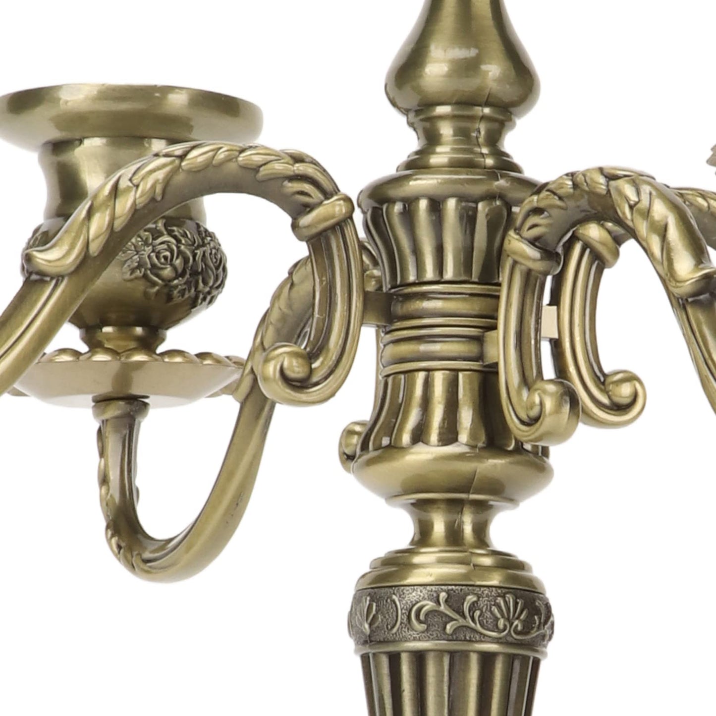 5 Arms Candelabra Scratch Resistant Rustproof Vintage Tall Candelabra for Weddings Parties