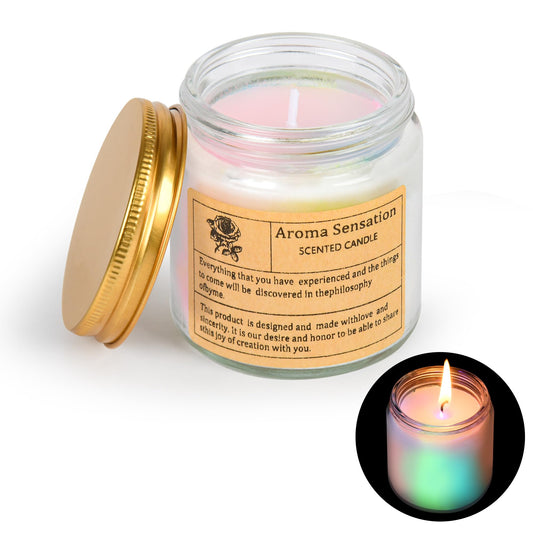 SUPXYC Fluorescent Soy Wax Low Temperature Candles, Low Heat Body Safe Candles Wax Play for Couples, Wedding, Night Party (4.2 oz, Mixed Fluorescence)