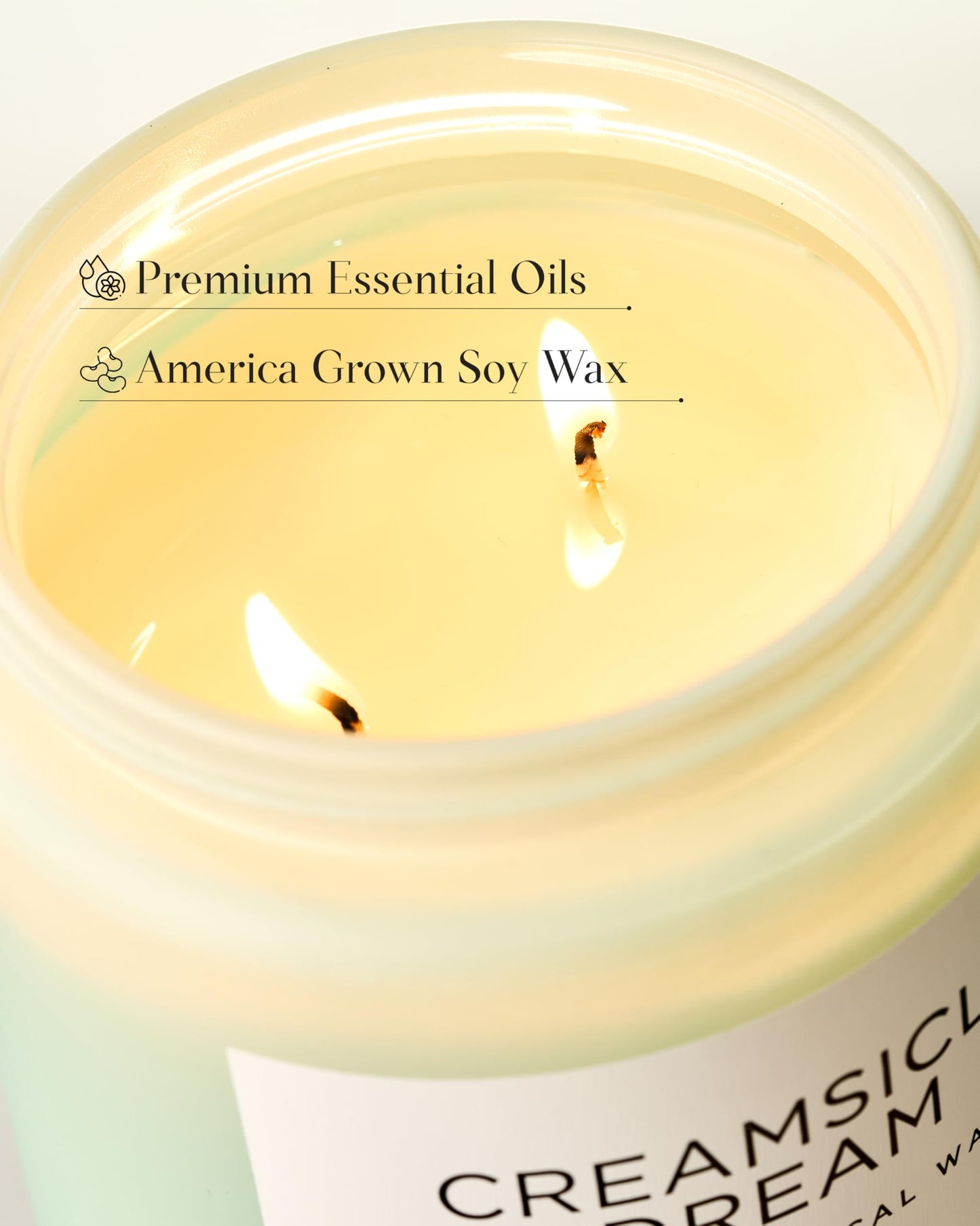 M&SENSE Orange Creamsicle Candle for Home Refresh & Spring Scenting, 19.4oz Soy Wax Candle with 110 Hours Burn Time, Non Toxic, Long Lasting Fragrance Gifts for Women & Mom
