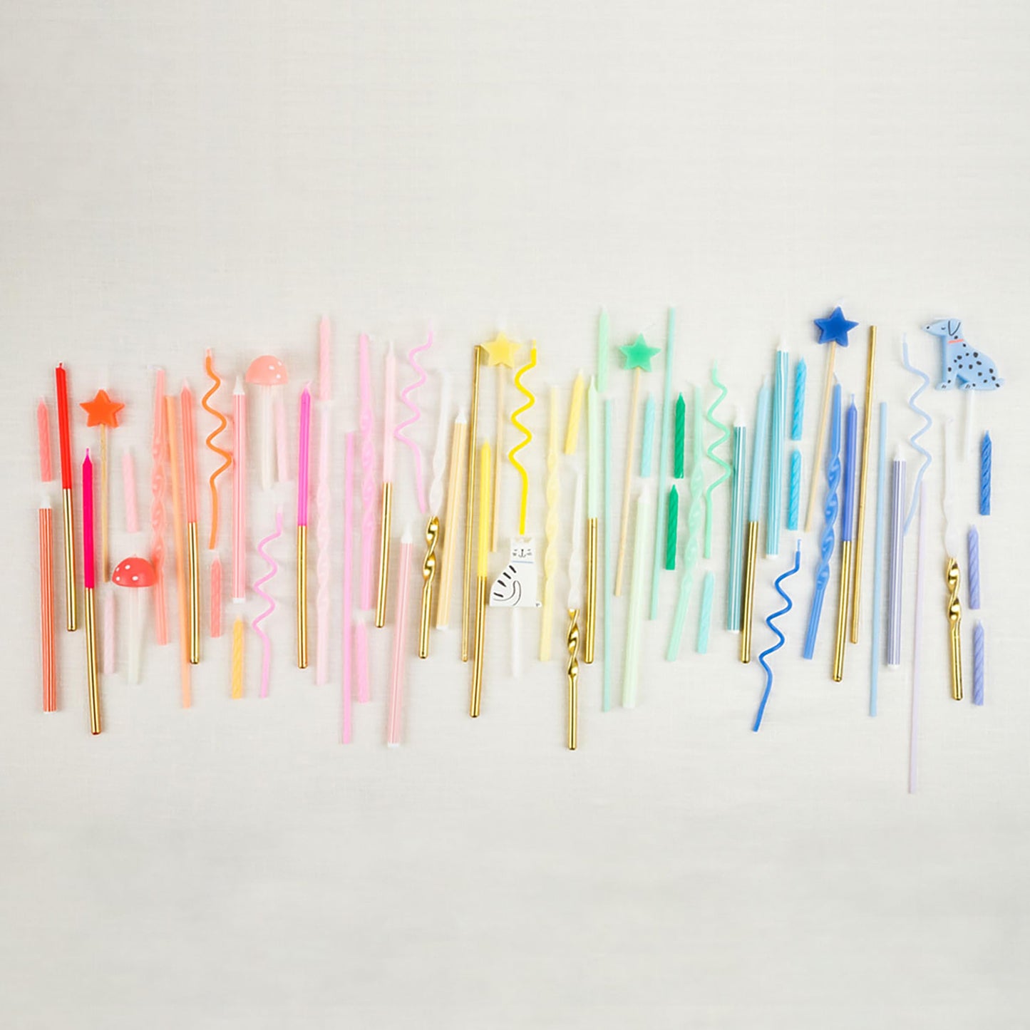 Meri Meri Super Skinny Tall Cake Candles (Pack of 36), 8" Tall, Unscented, Meri Meri Candles
