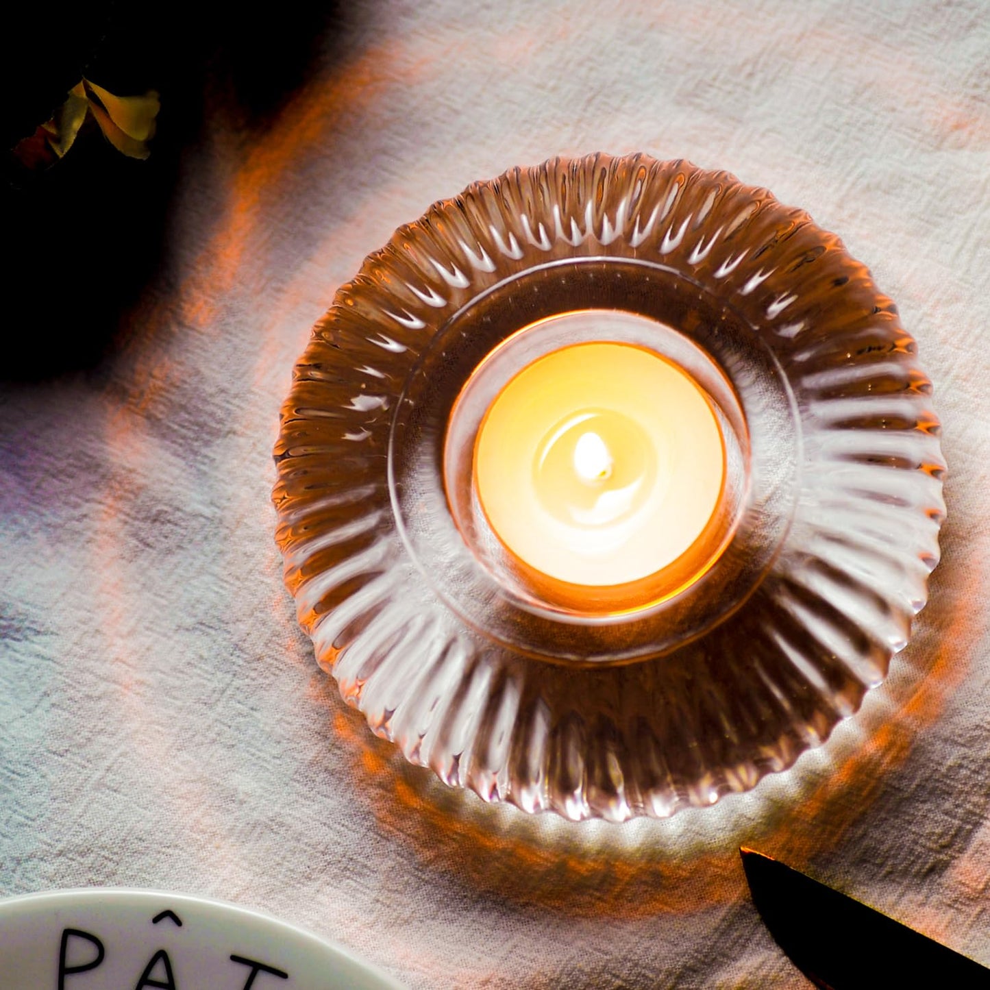 50 Candles +4 Glass Candle Holders