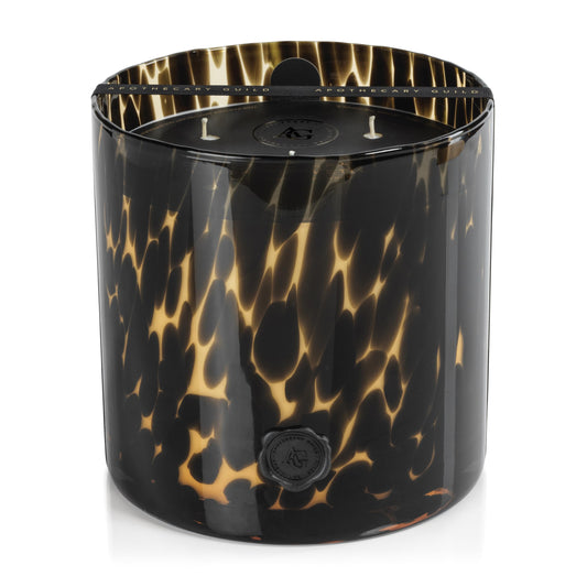 Zodax Apothecary Guild Scented Opal Glass Jar Candle - 128 oz/5-Wick - Cedar Leaf & Hinoki Cypress