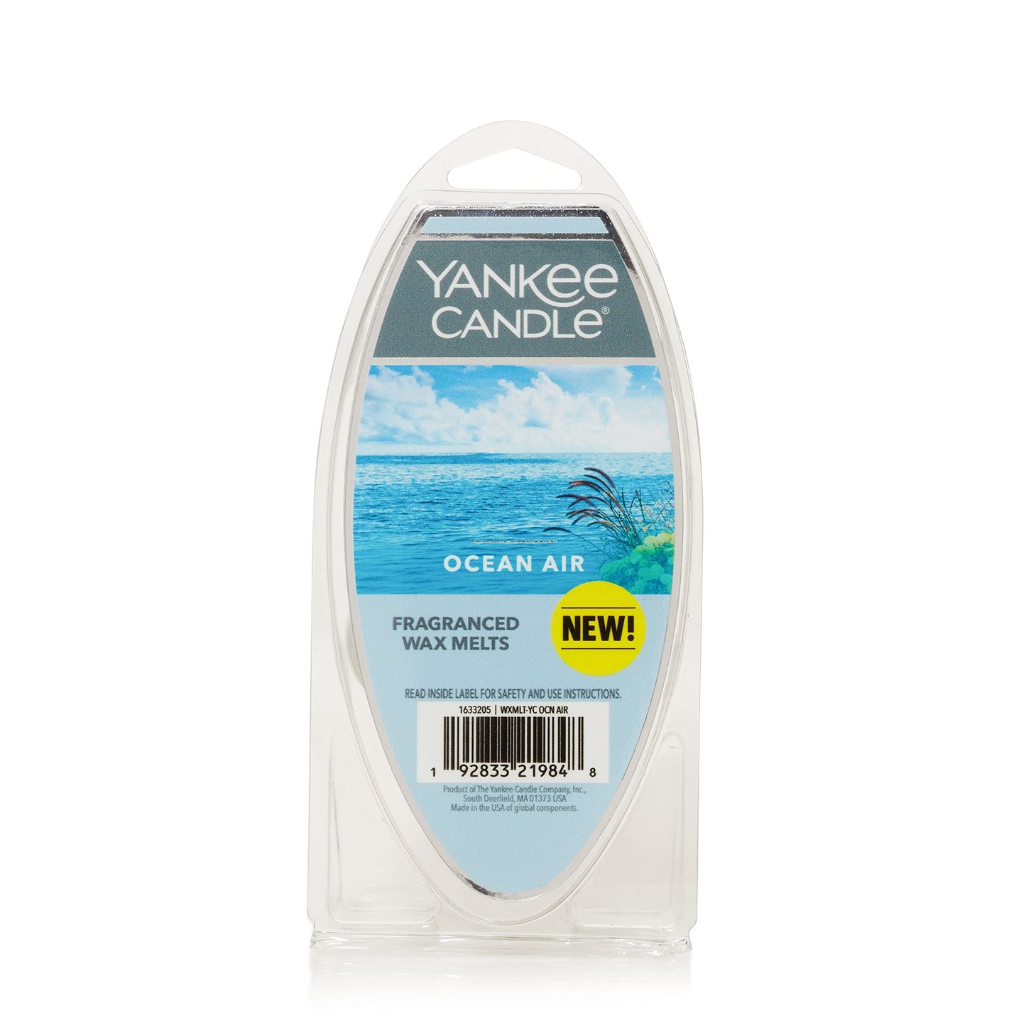Yankee Candle Scented Wax Melts for Wax Warmers, Candle Wax Melts Refills, Long Lasting Home Fragrance, Ocean Air 2.6 Ounce 6 Count (Pack of 1)
