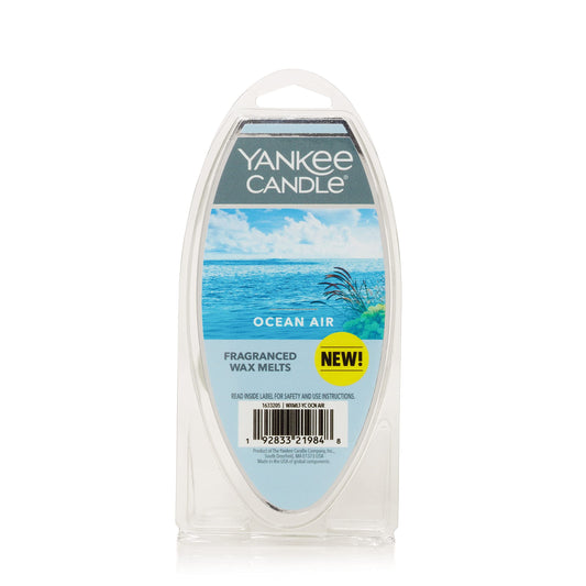 Yankee Candle Scented Wax Melts for Wax Warmers, Candle Wax Melts Refills, Long Lasting Home Fragrance, Ocean Air 2.6 Ounce 6 Count (Pack of 1)