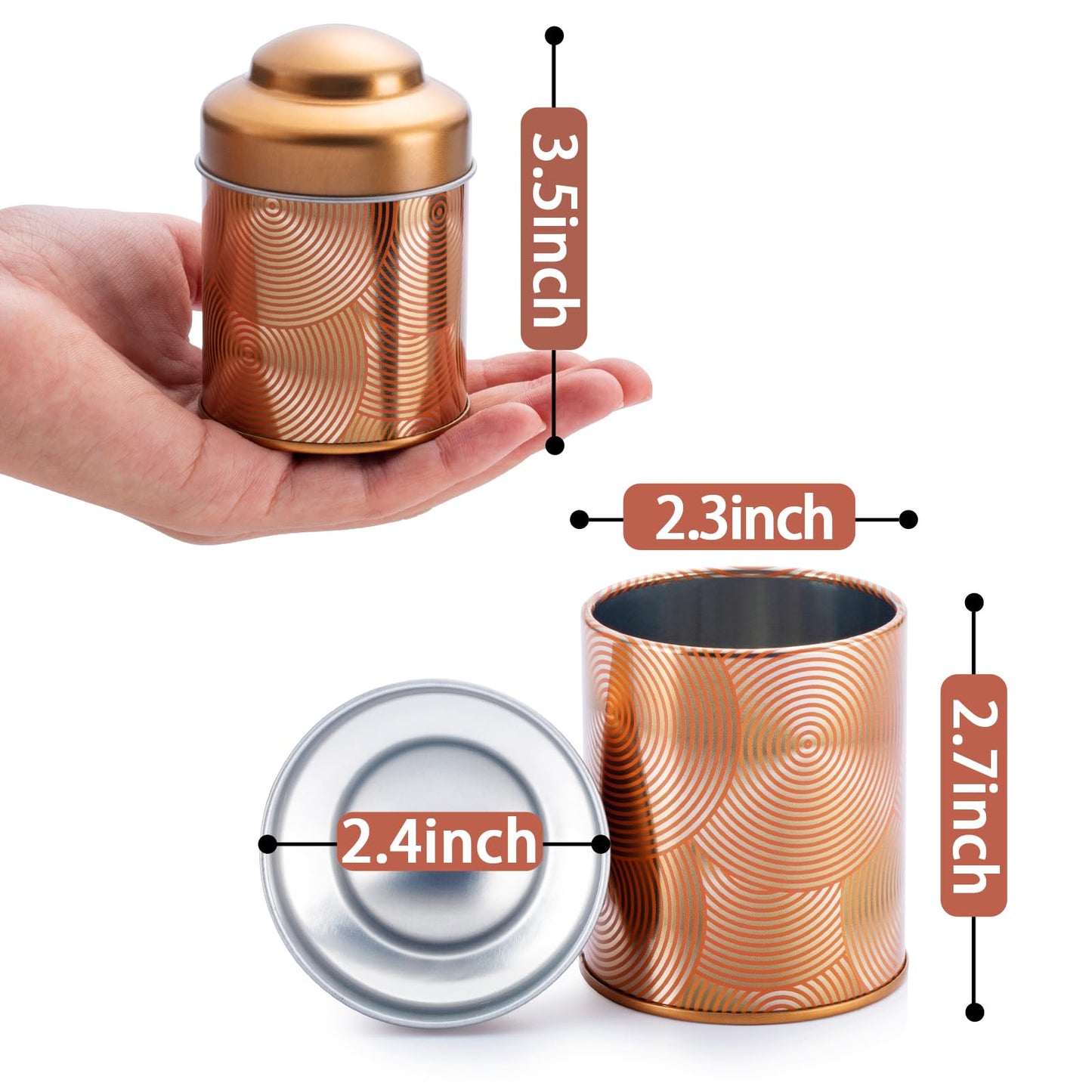 DingwinSharp 5oz Candle Tins for Making Candles - 12 Pcs Empty Candle Containers with Lids, Wicks, Wick Holders, Wick Stickers and Bottom Warning Labels(12 different pattern candle jars)