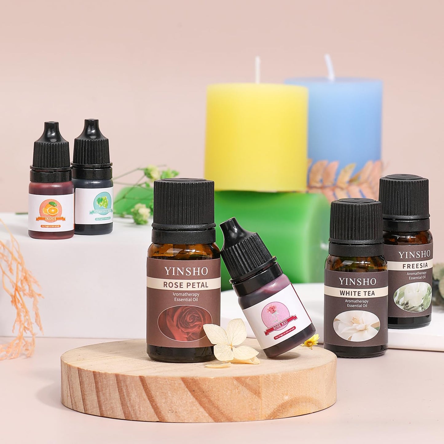 Blingfun 2LB Soy Wax Candle Making Kit,DIY Candle Making Supplies with Wicks, Stickers,Candle Jar, Melting Pot,Fragrances Oils & Dyes,Scented Candle Starter Full Kit for Adults (2LB)