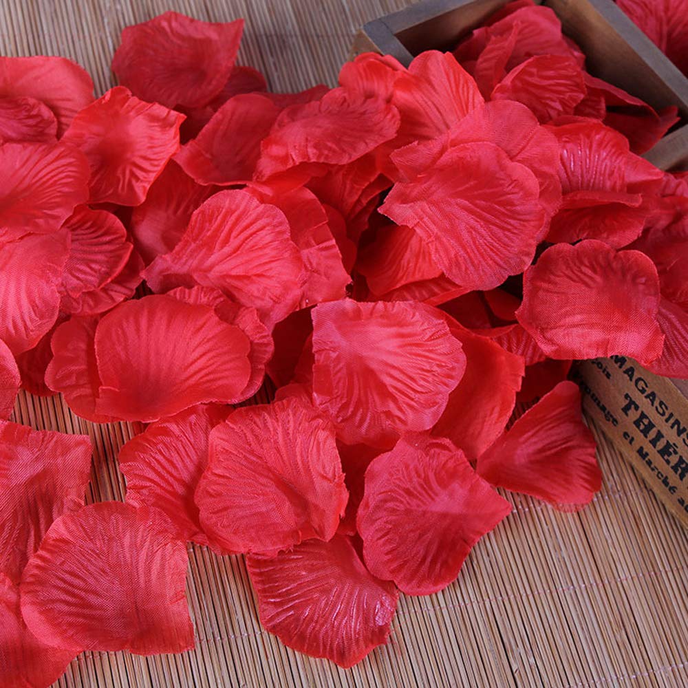 Rose Tealight Candles,12 Pieces Handmade Delicate Flower Candles with 100PCS Silk Rose Petals,Mini Candle Discs for Weddings,Anniversaries, Birthdays,Home Decoration,Spa,Relaxation (Red)
