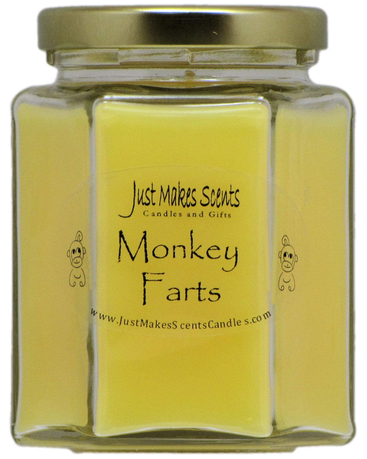 Just Makes Scents Monkey Farts Scented Blended Soy Candle (8 oz)