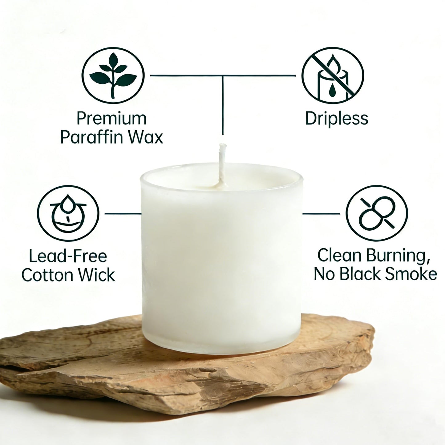 Trxvxo 12 Pcs White Pillar Candles Bulk Set, 3 Different Lengths 3 x 3/6/8 Inch (4 Each), Dripless Unscented Smokeless,Hurricane Candles,Gives You a Better Atmosphere When Organizing an Event Party.
