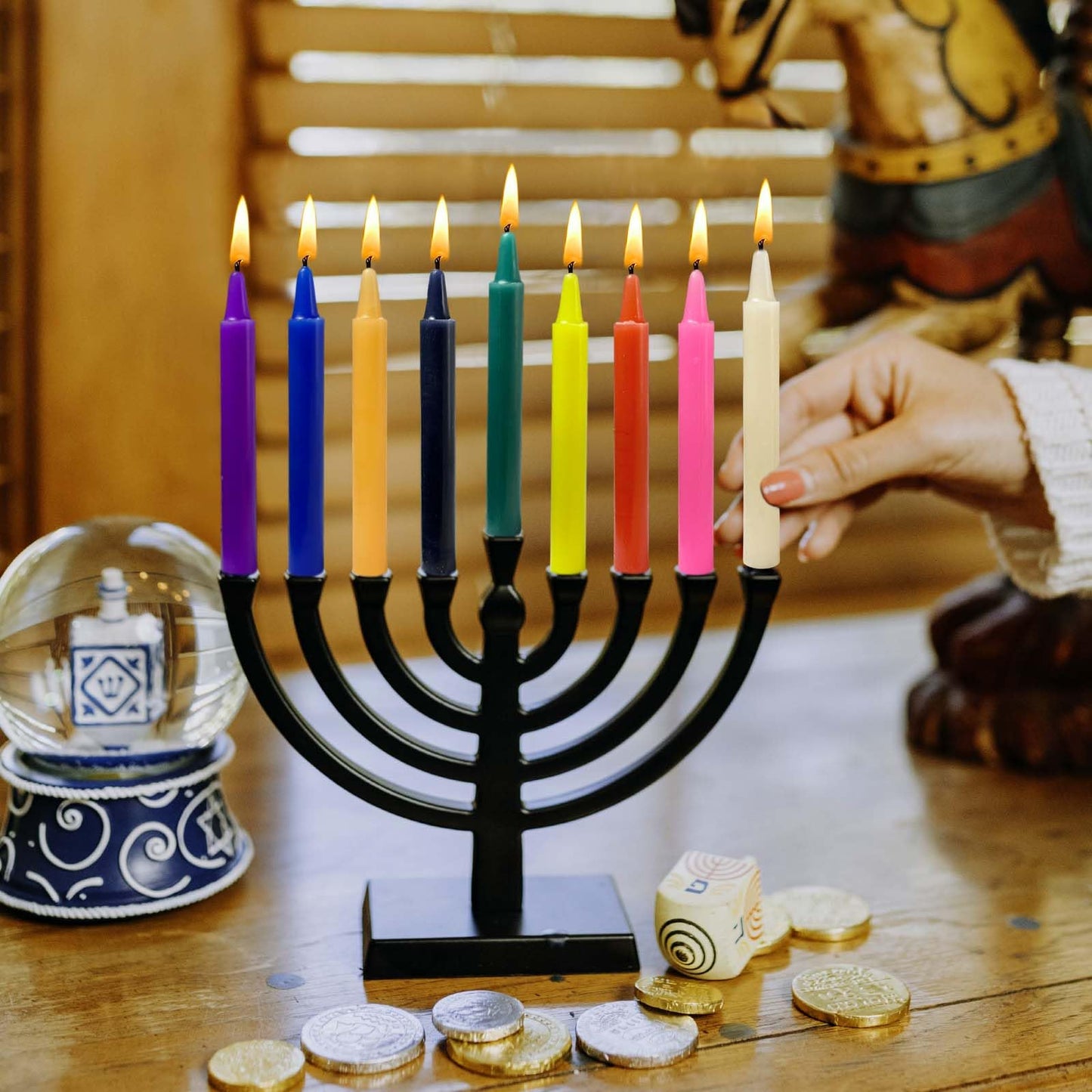 Likejarcand 40 pcs Colored Candle Chime,Spell Candles Unscented Colored Candles Mini Taper,10cm-4Inch Candle Holder Rituals, Prayer, Meditation (40, 10cm)