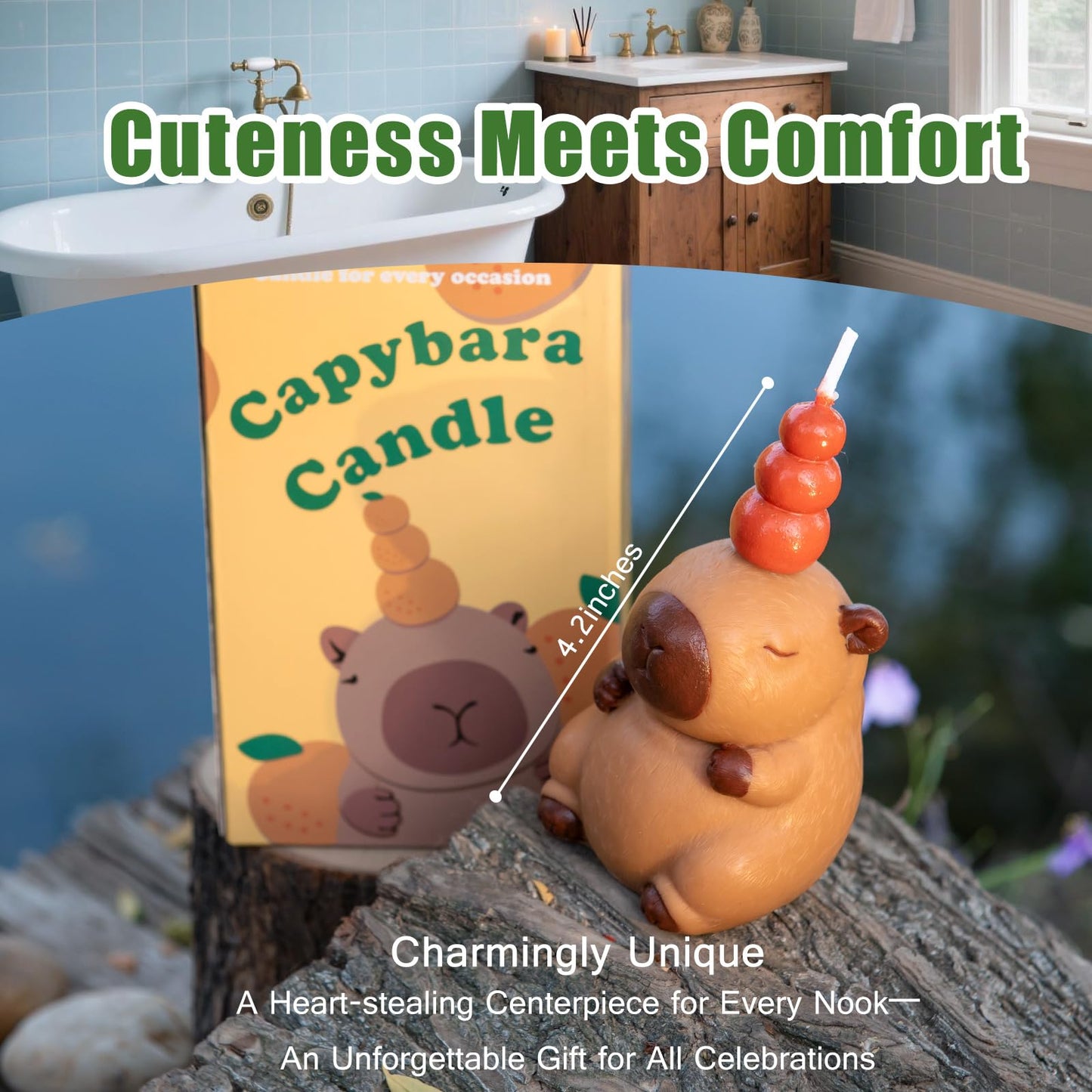 Cute Capybara Aromatherapy Scented Vegetable Candle