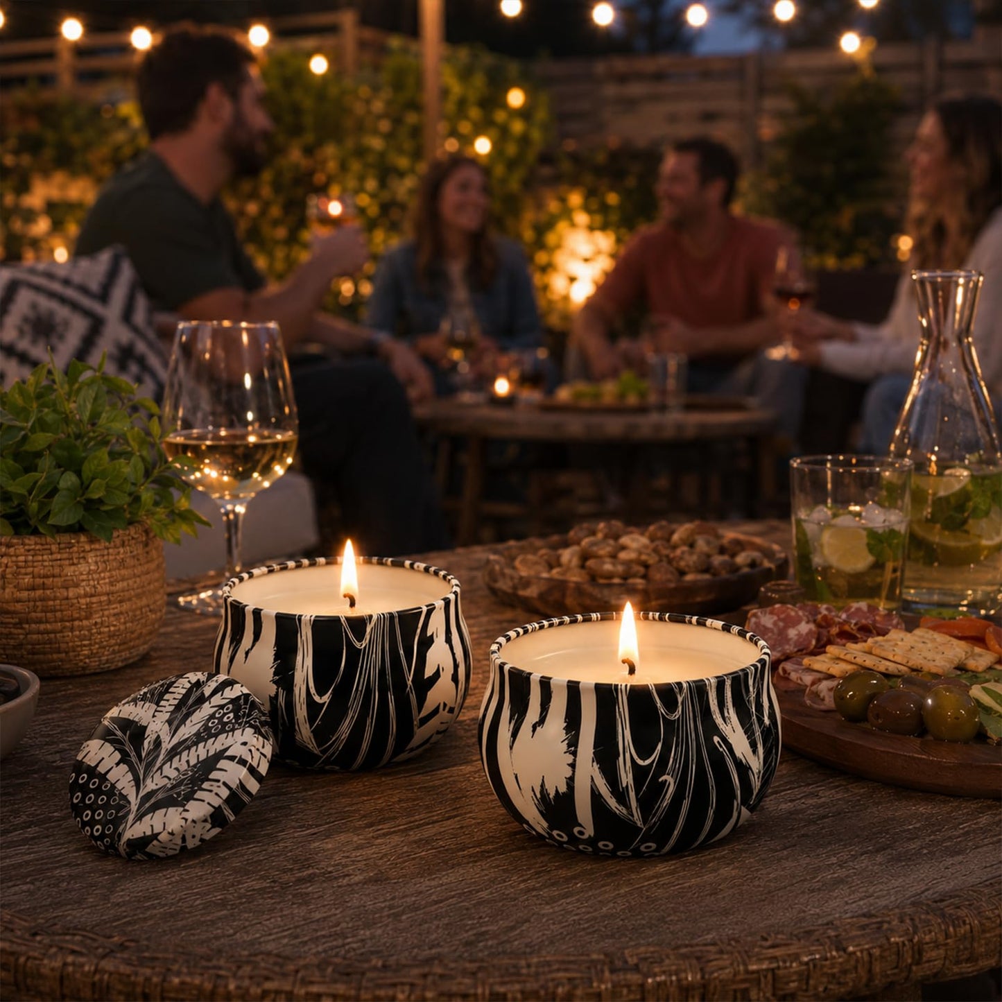 Citronella Candles Outdoor, 12 Pack Natural Soy Wax Citronella Candles, 300 Hours Long-Lasting Burn Citronellas Candle for Backyard, Garden, Patio and Camping