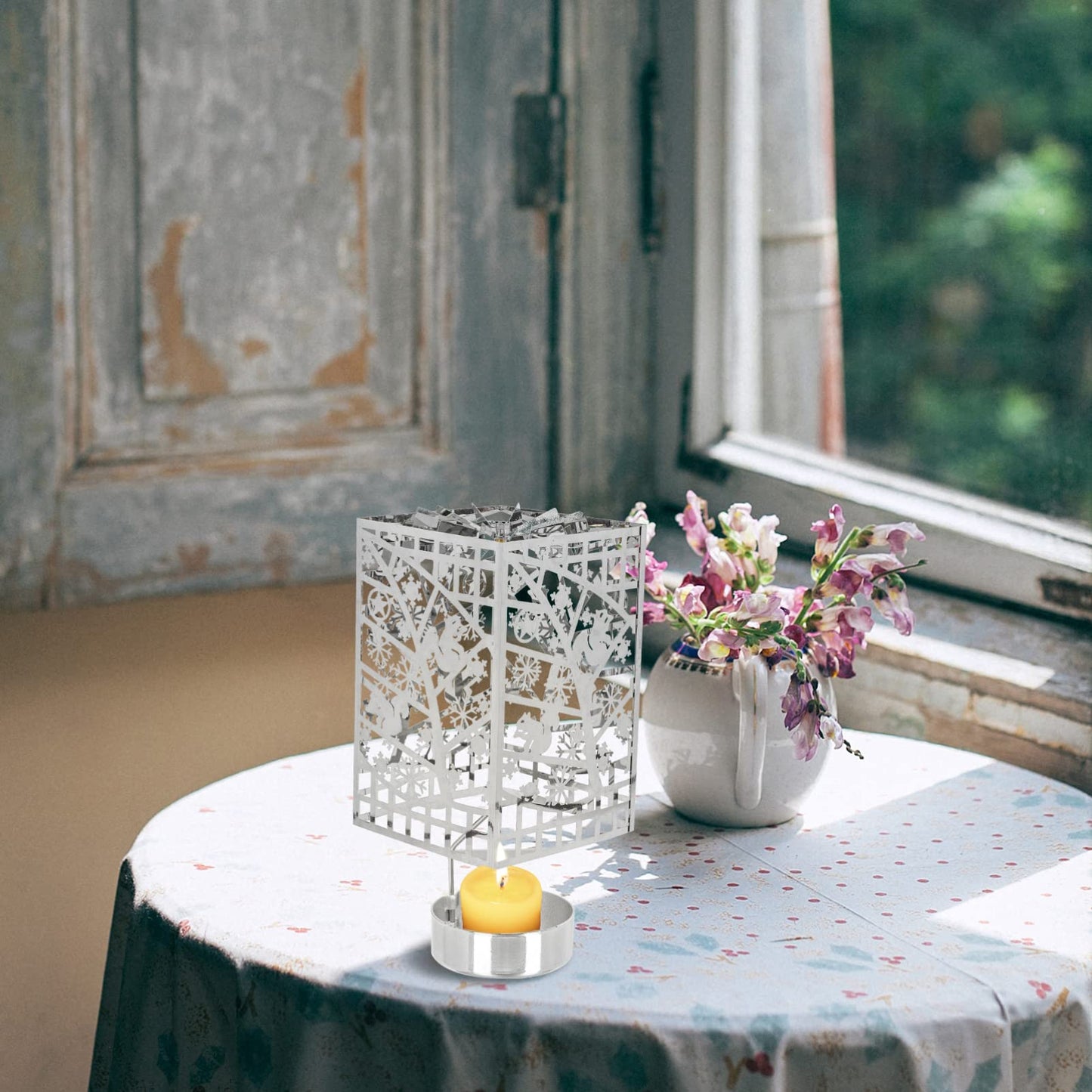 Romantic Candle Holder Creative Tray Decor Dinner Wedding Party Home Decor