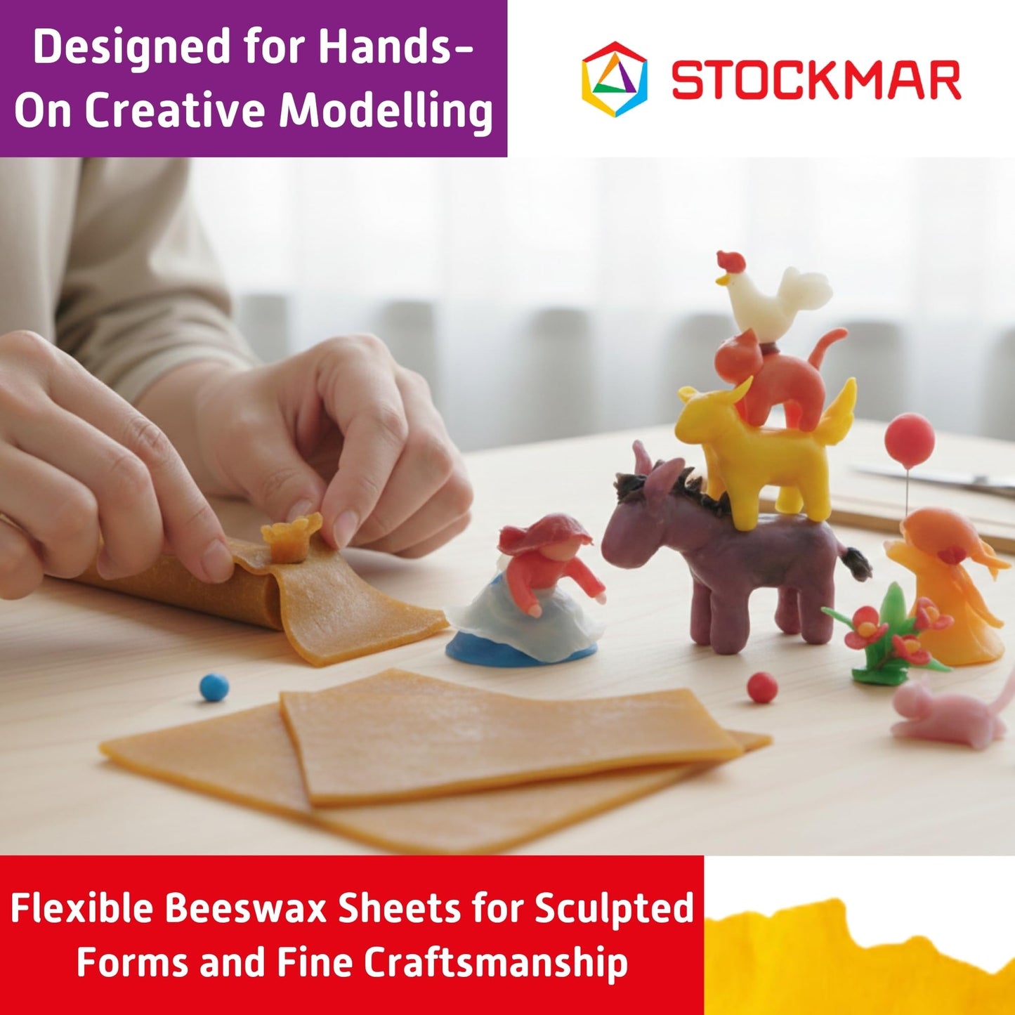 Stockmar Modeling Beeswax - Natural 15 Pack