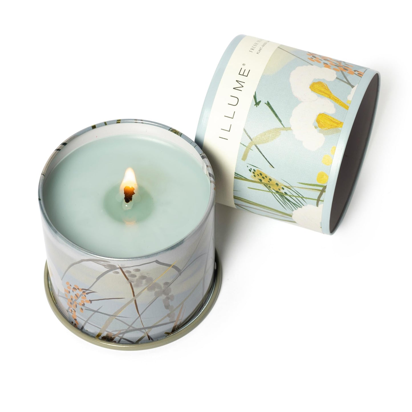 Illume Beautifully Done Essentials Fresh Sea Salt Vanity Tin Scented Candle