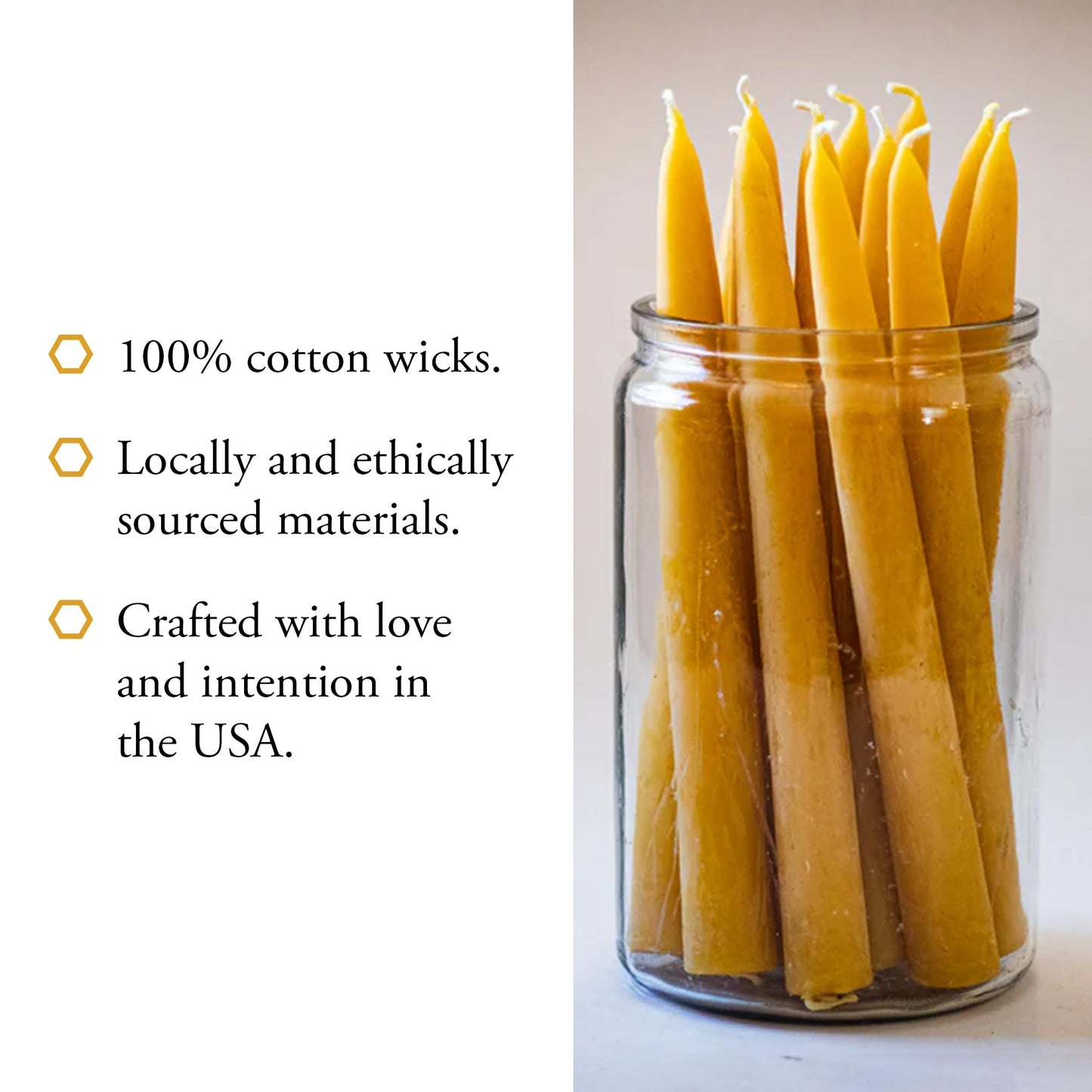 100% Pure Beeswax Taper Candles - All-Natural Handmade Decorative & Dipped Smokeless Unscented Candles for Christmas, Advent, and Hanukkah, Rainbow, 8.5 Inches, 12 Candle Set, by BeeTheLight
