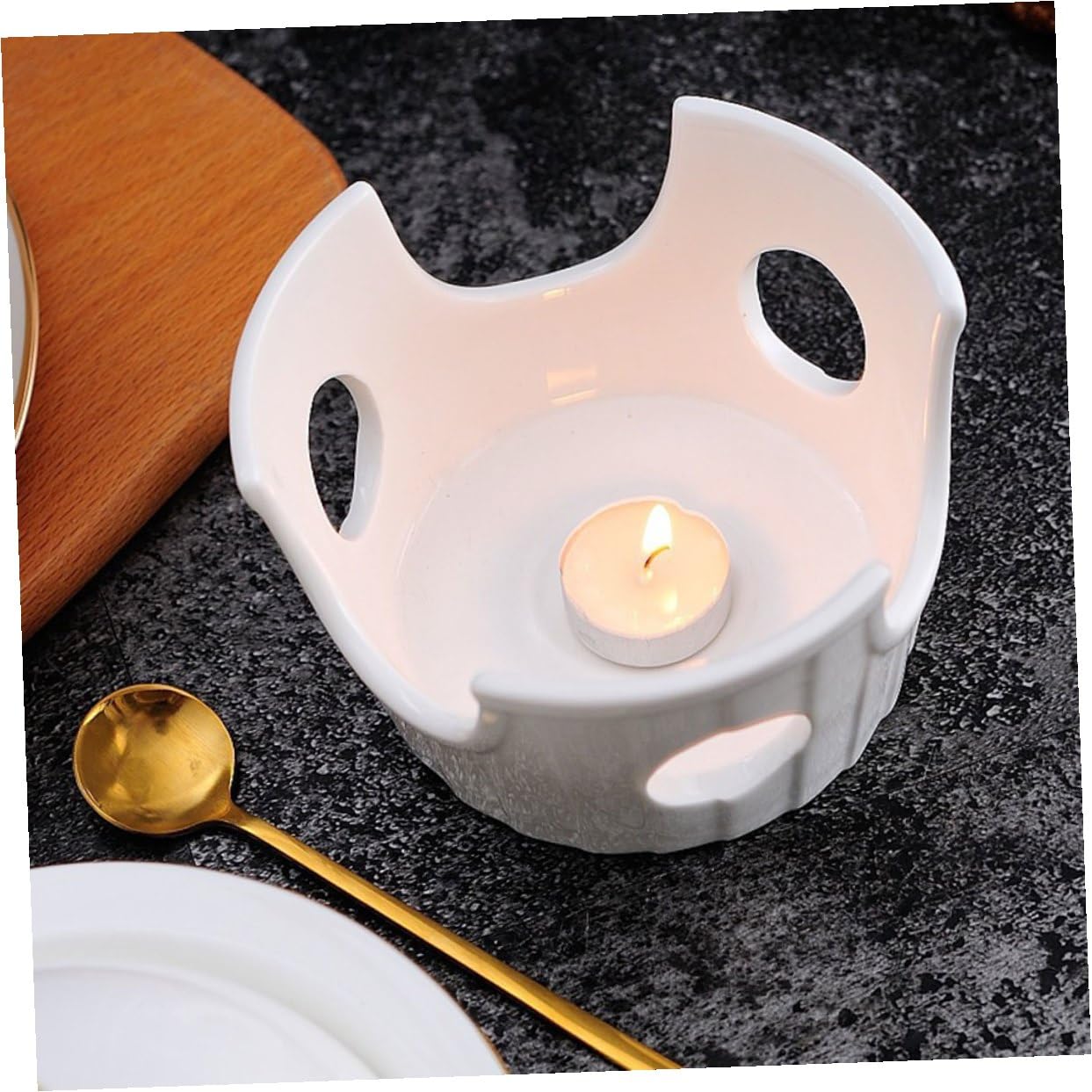 FOMIYES 10pcs White Smokeless Paraffin Tea Light Candles Small Round Tealight Candles for Bedrooms and Families Mini Household for Romantic Weddings and Tea Heating
