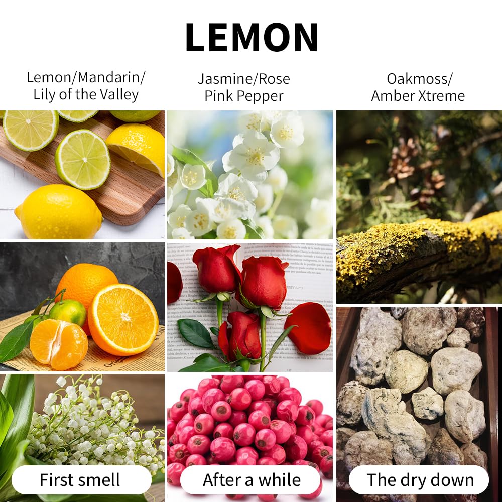 SVECKE Lemon Scented Candle 7oz Soy Wax Jar Candle Long Burning Aromatherapy Candle for Home Bedroom Gift for Women Men Housewarming New Home Gift