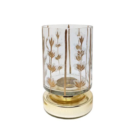 Ashland Etched Glass Pillar Candle Holder, Spring Home Decor