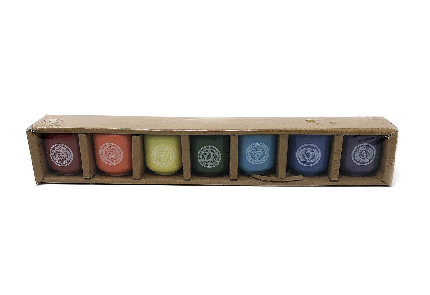 Vrinda® 4" Mini Chime Ritual Spell Unscented Taper Candles - Set of 20 (Candle Holder Chakra)