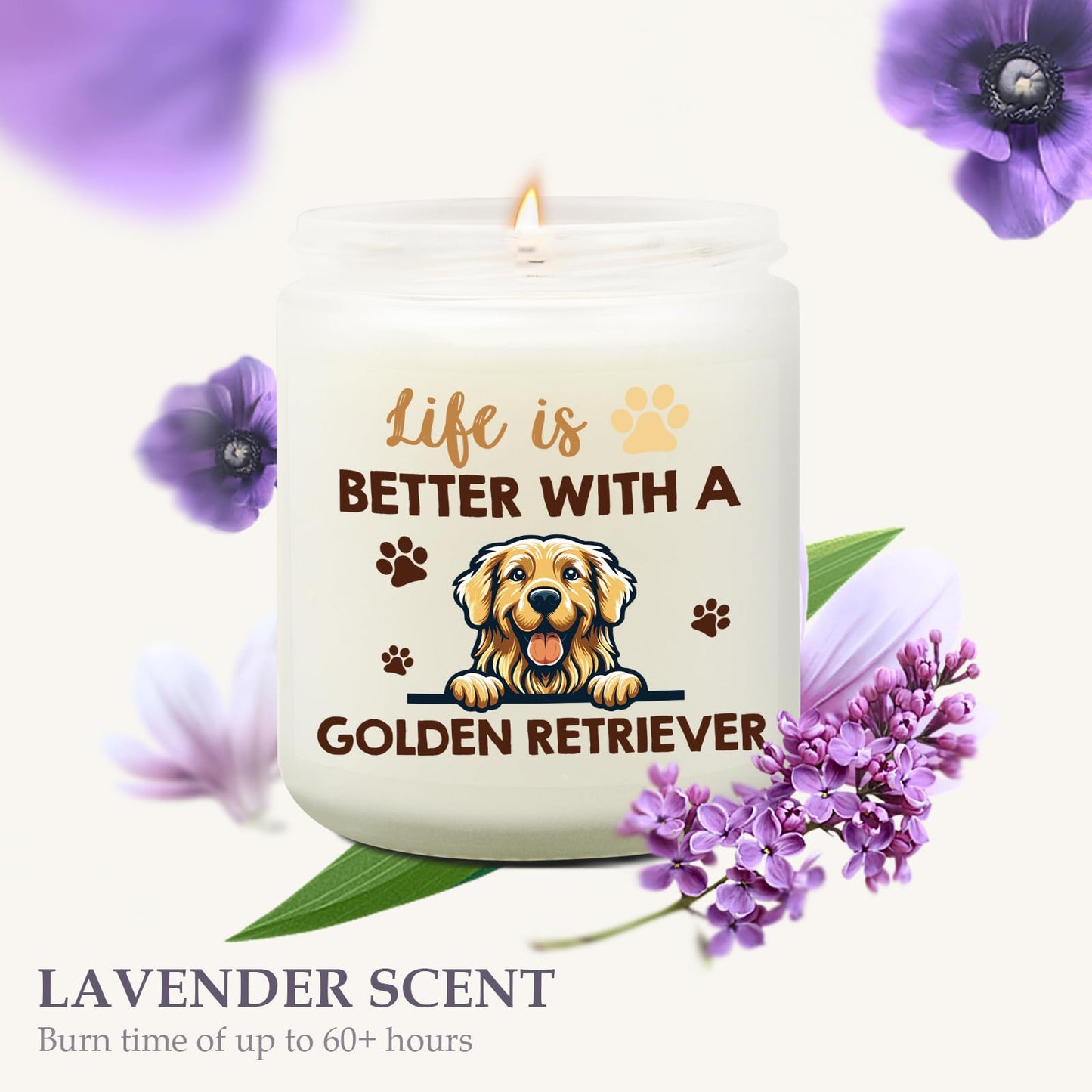 Goiicoln Golden Retriever Gifts for Women, Golden Retriever Candle, Dog Mom Gift, Goldens Retrievers Mom Gifts for Birthday, Mother’s Day for New Pet Parents