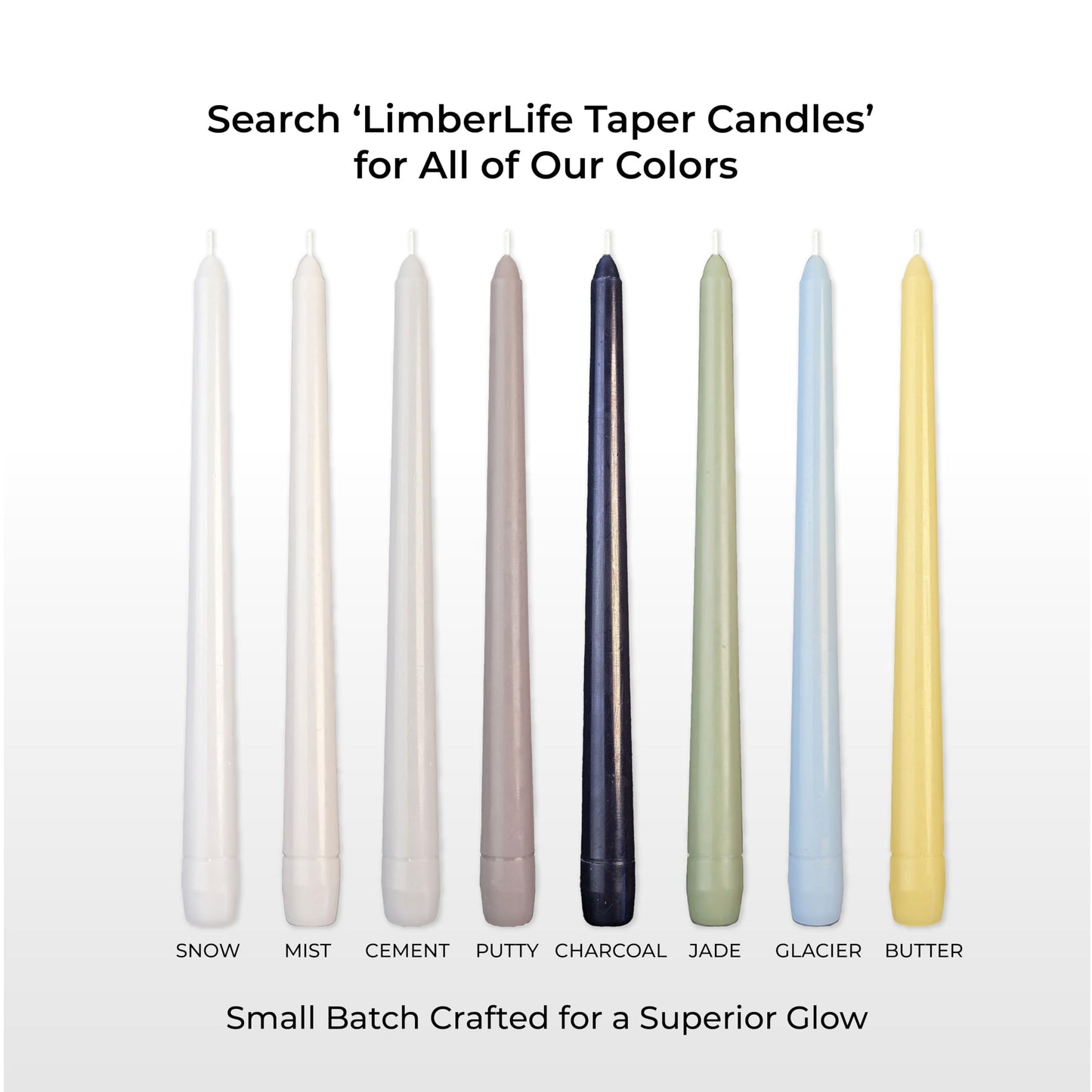 Charcoal Gray Taper Candles 10 Inch, 12 Pack - Grey Tapers-Unscented Dripless Dinner Candles, 7 Hour Burn Time, Premium Solid Wax Candlesticks for Weddings, Parties, Events & Home Decor