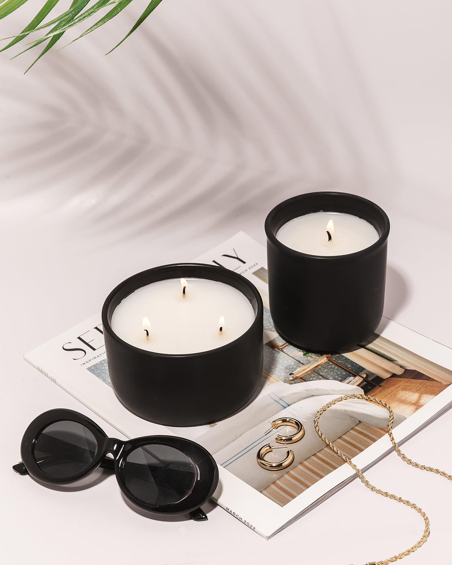 Wicked Rose Candle Co. Citrus Skylight Scented Candle | Citrus, Agave & Peach | 10 oz Hand-Poured Coconut Apricot Wax | 45+ Hour Clean Burn | Bright Tropical Home Fragrance