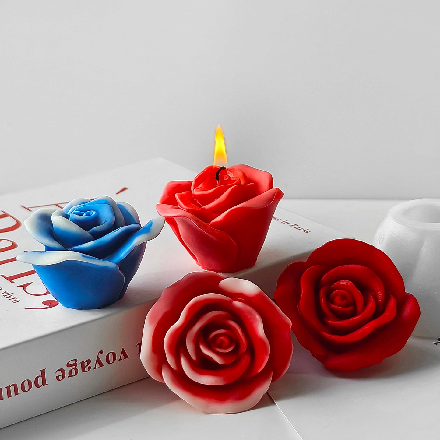 2 Pack Tulip Flower Mold - Succulent Flower - Silicone Resin Casting Molds for Candle & Resin & Soap Craft Supplies