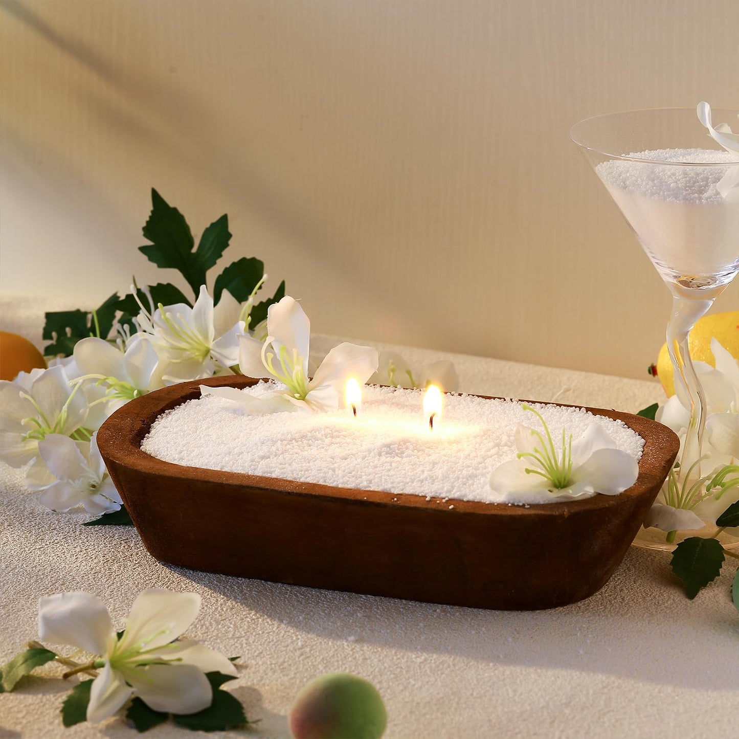 Conelist 1lb Jasmine Scented Pearled Candle Sand Wax Set Customized Powder Making Candles Refill Kit Palm Wax All Natural Non Toxic with 10 Wicks for Graduation Thank You Teacher Gifts DIY Making