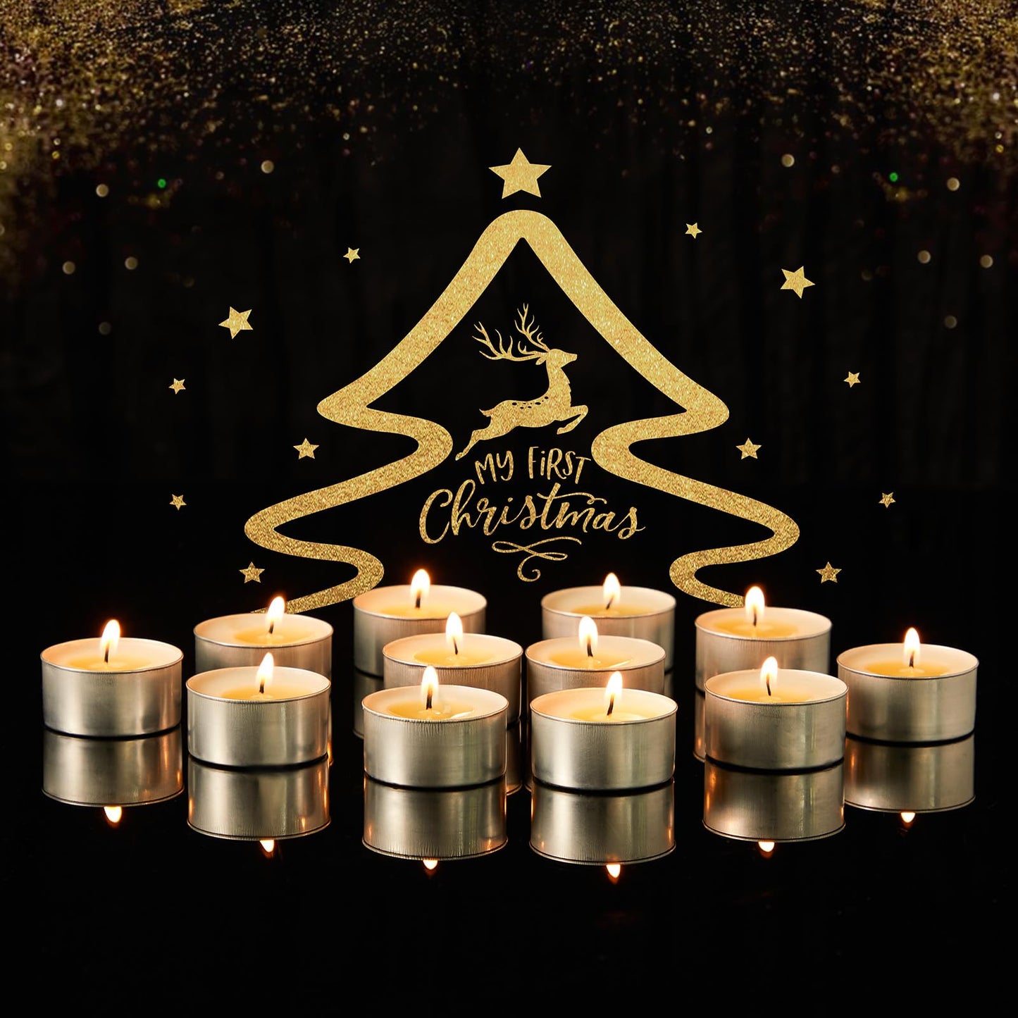 Unscented Tea Lights Candles 100 Pack,6 Hours Long Burning White Tea Candles Bulk,Non-Paraffin, Clean Burn, Smokeless, Palm Tealight Candles for Wedding,Centerpiece,Christmas Lights,Home Decor