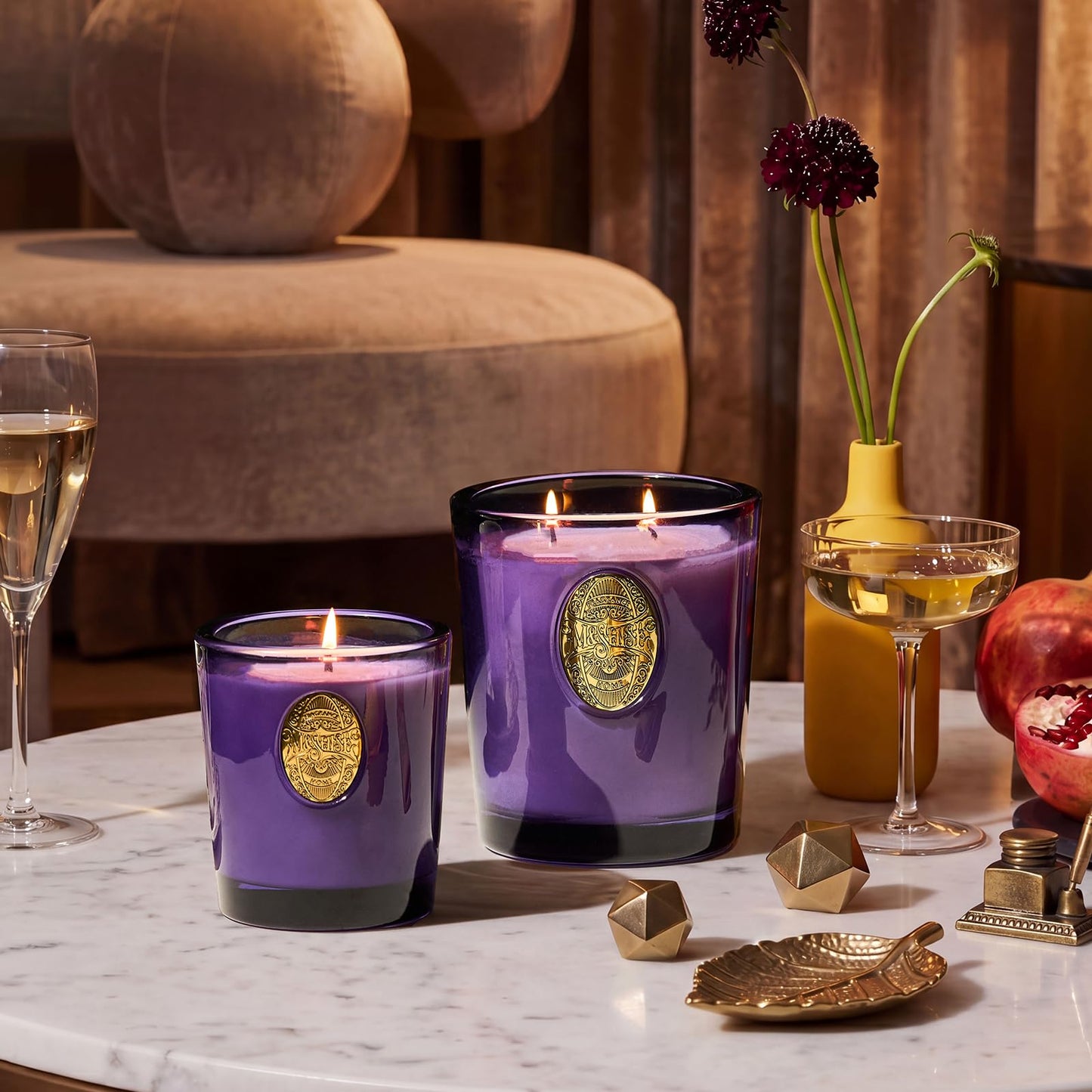 M&SENSE Natural Strong Soy Candle | Berry Rose & Purple | 9.2 oz, 50H Burn Time | Luxury Scented Candle for Relaxation, Gifting, Home Décor | Ideal for Bedroom, Office, Party Ambiance