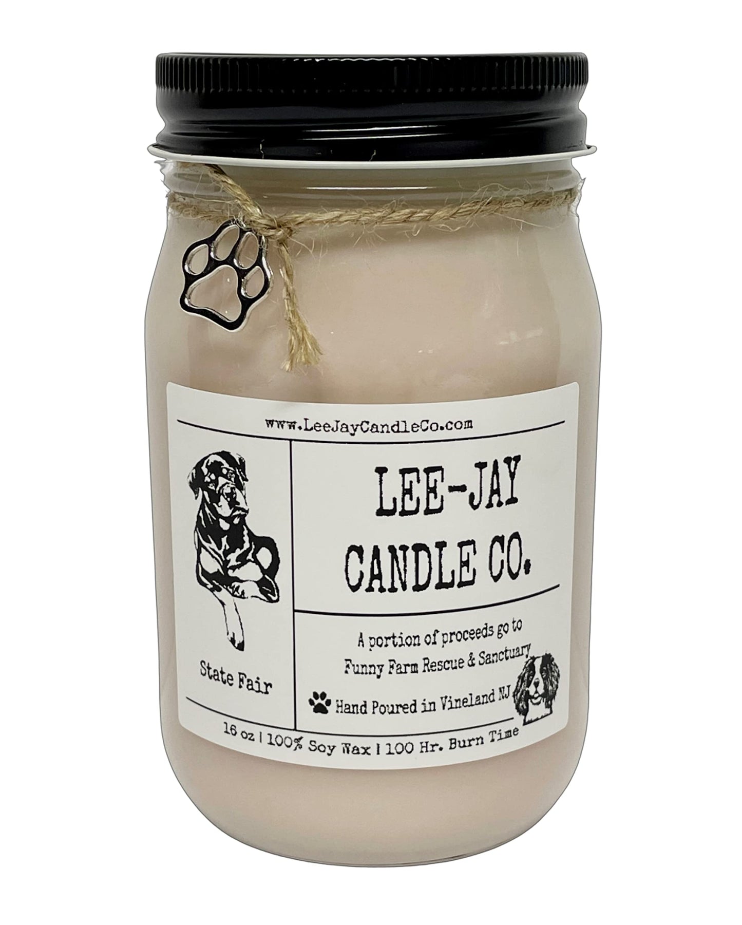 STATE FAIR | 16 OZ. HIGHLY FRAGRANCED 100% SOY WAX CANDLE | HAND POURED | LEE-JAY CANDLE CO.