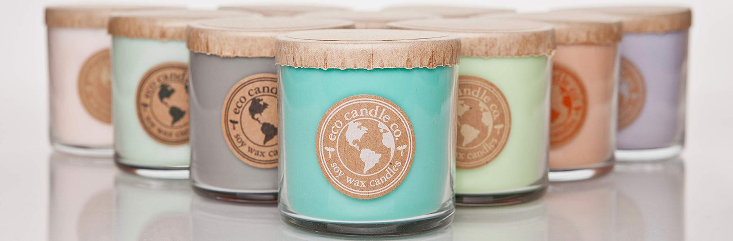 ECO CANDLE CO. Recycled Candle, Eggnog, 6 oz. - Scents of Classic Eggnog, Nutmeg, & Vanilla - 100% Soy Wax, No Lead, Kraft Paper Label & Lid, Hand Poured, Phthalate Free