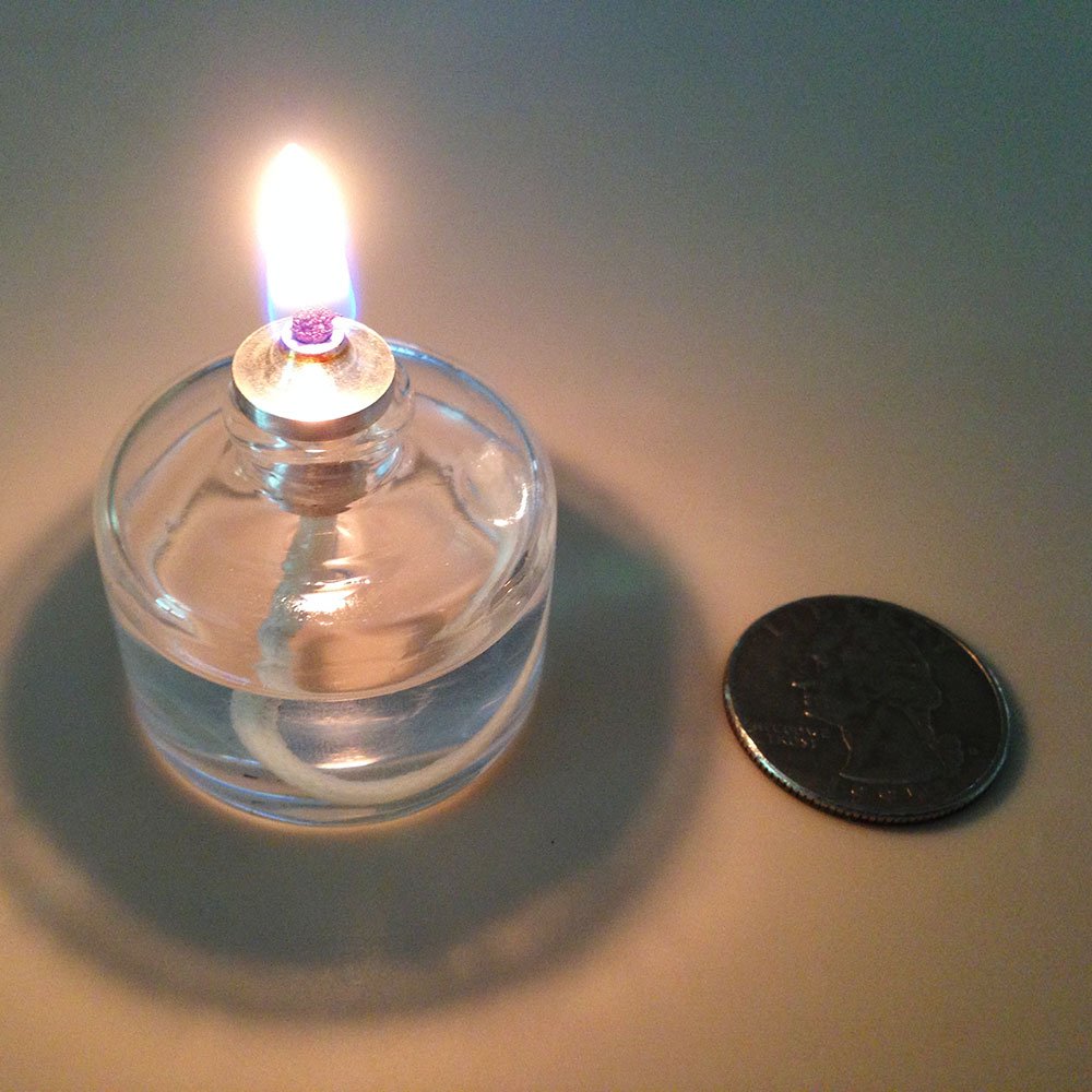 Firefly Refillable, Clear Glass Unscented Tealight Candles - 5 Pack - Bulk Long Burning Tea Lights Cotton Wick & Holder Included