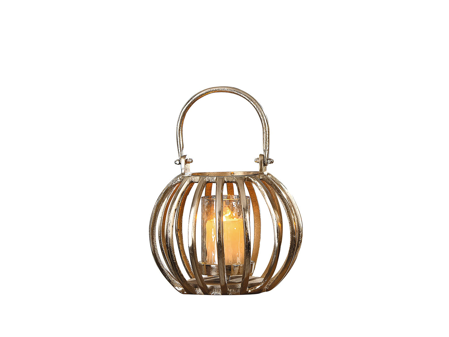 GILDE Gold Aluminium Lantern Height 23 cm