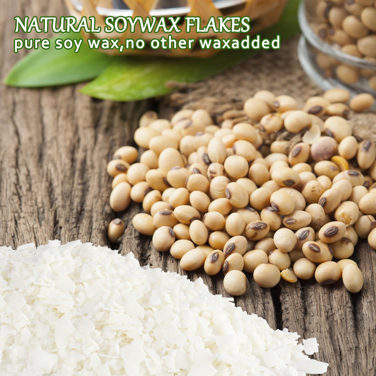 Wfmolcand Soy Wax for Candle Making - 30 LB Natural Soy Wax Candle Wax for DIY Candle Making Supplies…