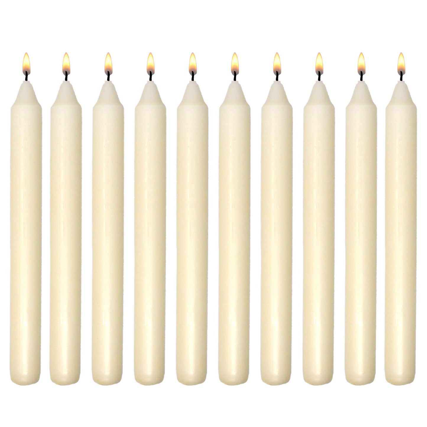 7 Inch Ivory Taper Candles 6 Hour Burning Candle Decorate Your Dinner Wedding Table Dripless and Smokeless Candle Unscented Fits Most candlesticks -20 Pack Household Candles