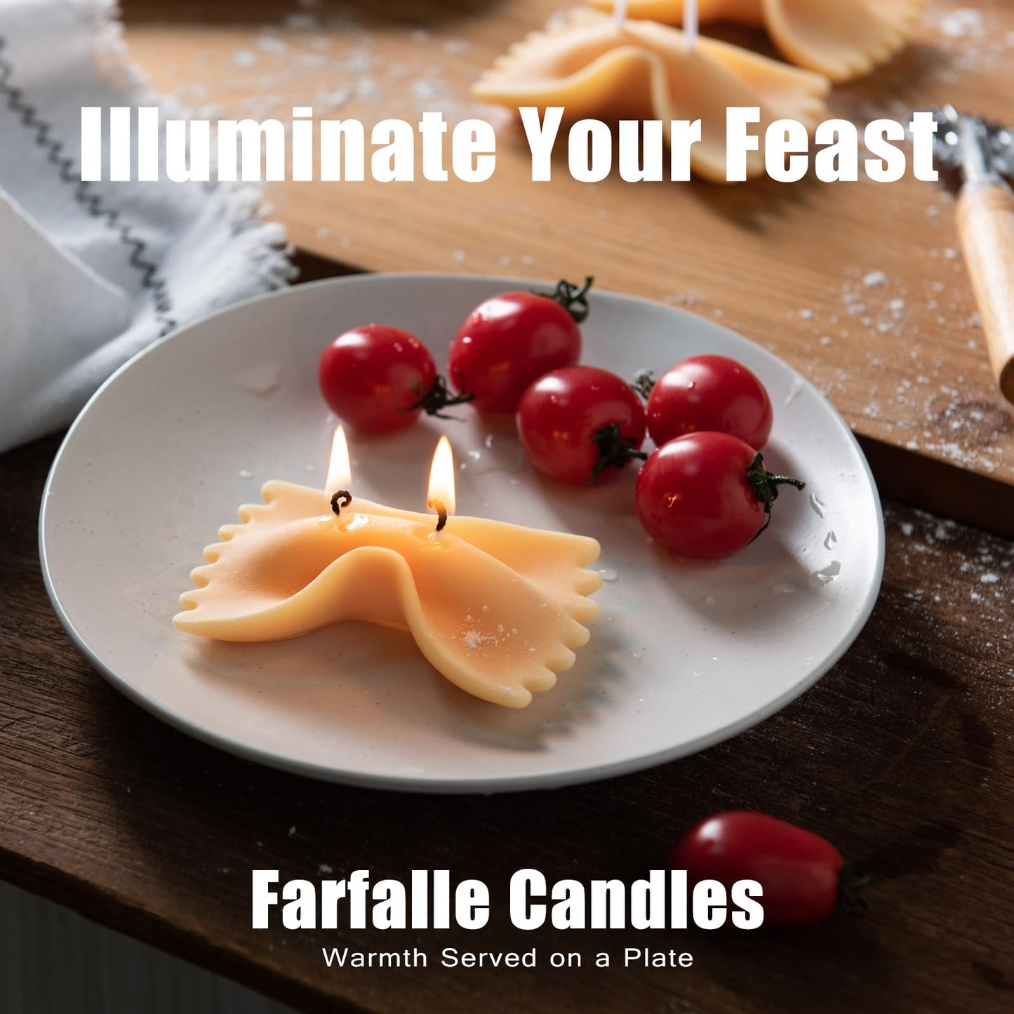 Pasta Aromatherapy Scented Candle (Farfalle Candle)
