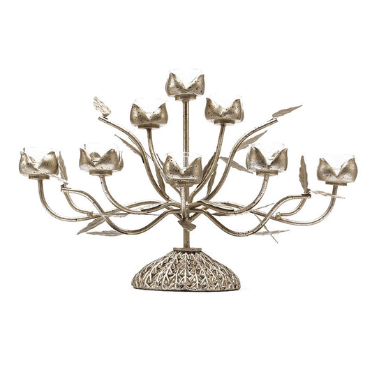 XILIN-1987 Candle Holderss European Style Wrought Iron Candle Holder Romantic Candle Light Dinner Candlestick for Home Decoration Votive Activity Candle Stand Wedding Gift Idea Decorative Candlestick