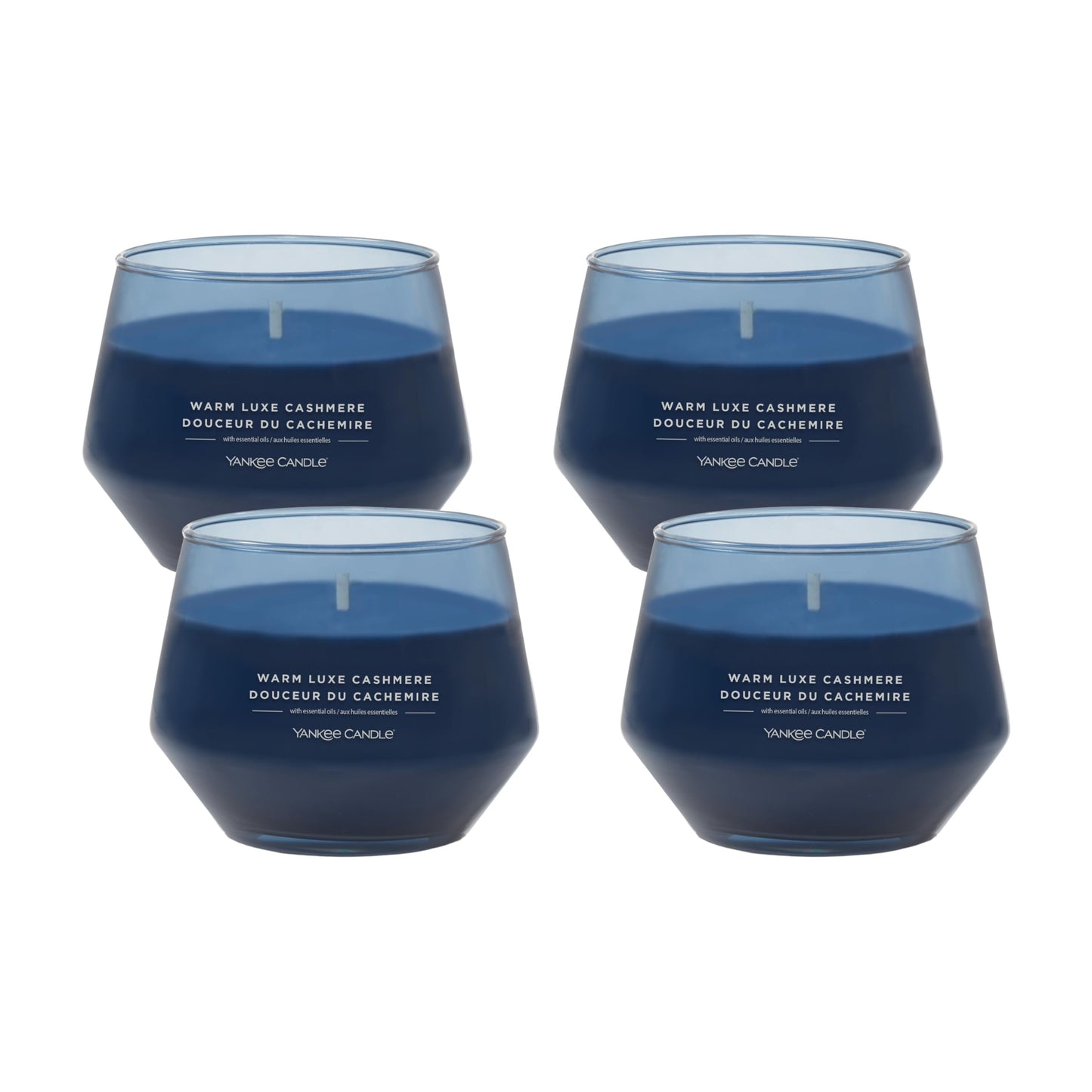 Yankee Candle Studio Medium Candle, Warm Luxe Cashmere, 10 oz, 4-Pack