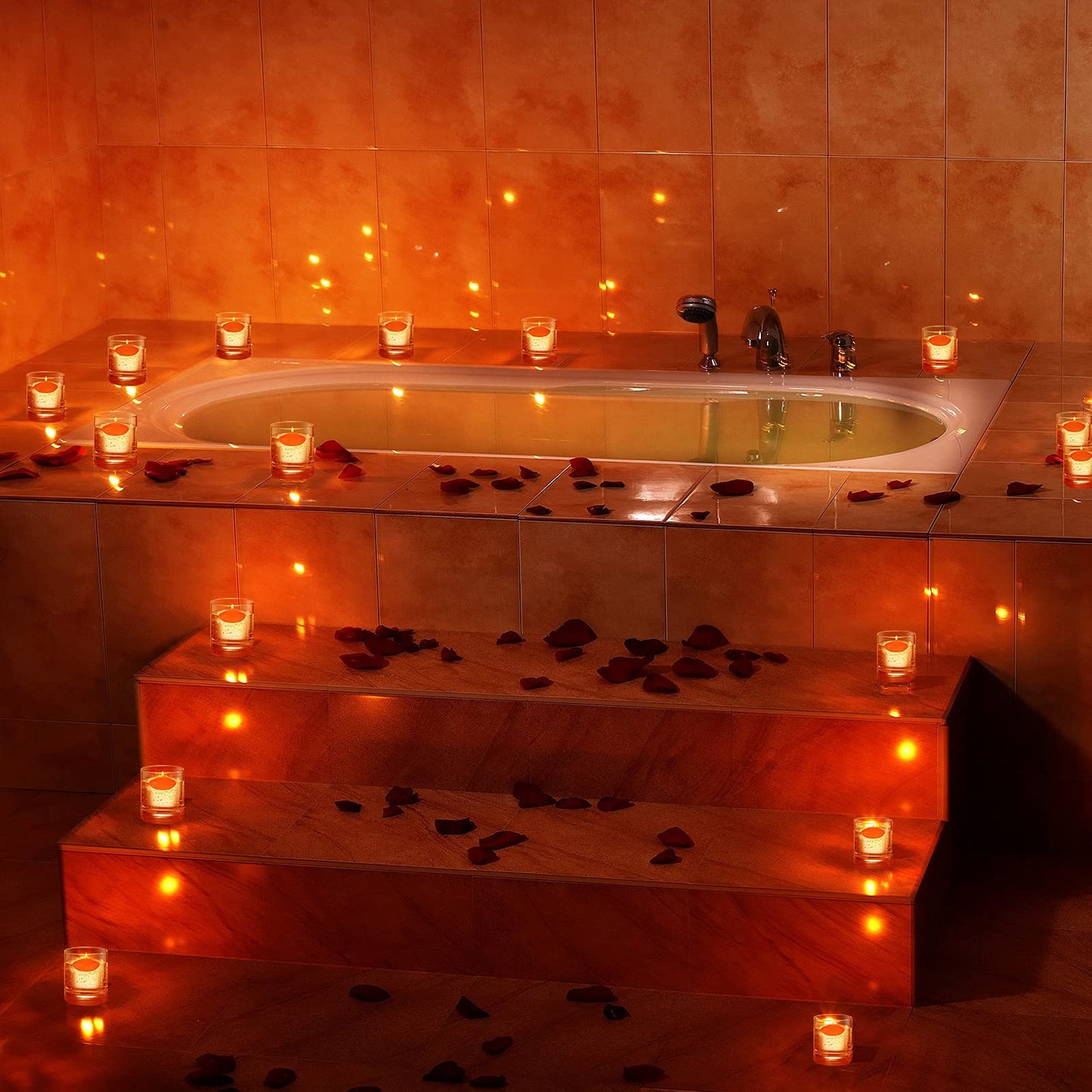 Nuanchu 20 Pcs Red Floating Candles Centerpieces for Wedding Small Unscented Floating Candles Decoration for Valentine's Day Party Wedding Anniversary Holiday Party Gifts Home Pool Decor