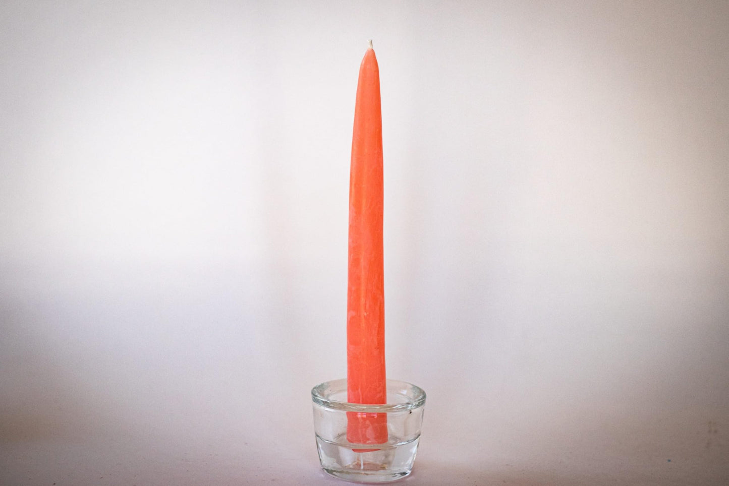 100% Pure Beeswax Taper Candles - All-Natural Handmade Decorative & Dipped Smokeless Unscented Candles for Christmas, Advent, and Hanukkah, Pink Sunrise, 8.5 Inches, 12 Candle Set, by BeeTheLight