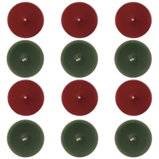 Christmas Red Green Scented Tealight Candles Perfect for Home Use and Gifting