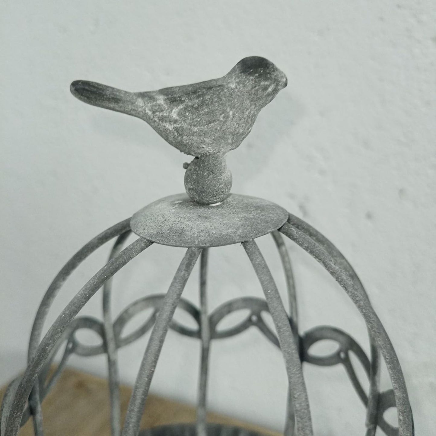 Decorative Candlestick Metal Flower Binding Birdcage Holder Desktop Ornament Home Wedding Decoration Accessories Home Gardening Accessories
