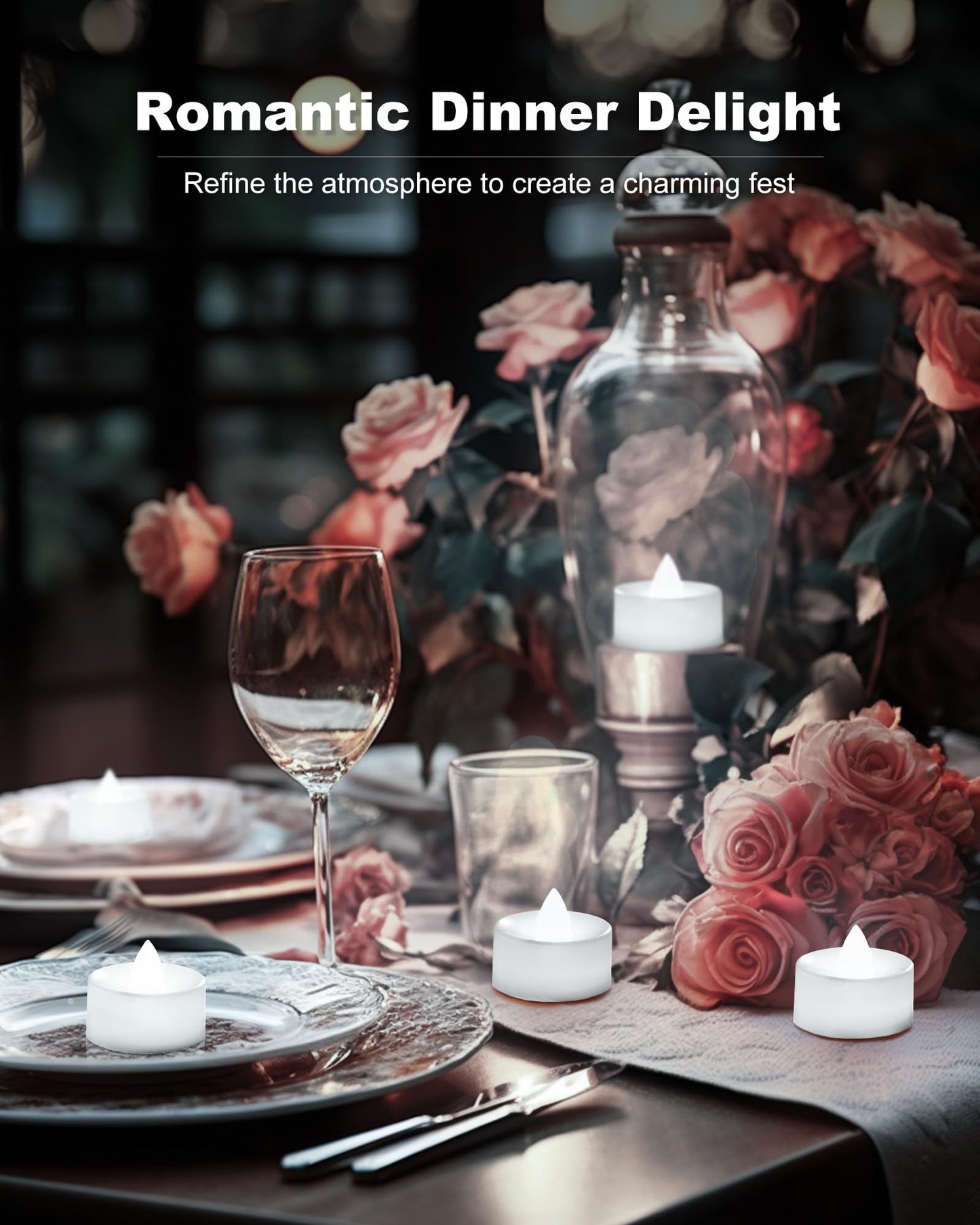 BEICHI 12-Pack Timer Tea Lights Candles Battery Operated, LED Tea Light with Timer, Built-in 6 Hours Flameless Votive Candle, Flickering Votive Tealights- Pure White Light