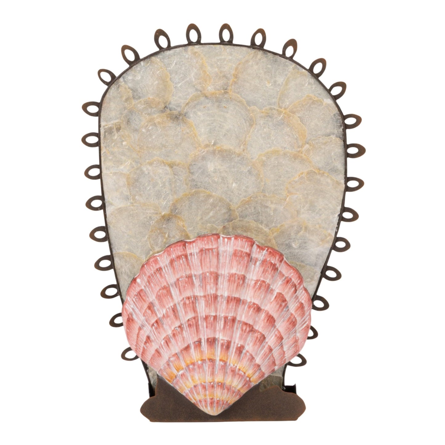 Creative Co-Op Metal Wall Sconce Taper Candle Holder with Resin Shell, Multicolor Finish