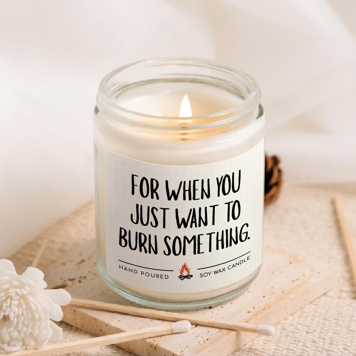 Shqiueos Gag Gifts for Women Candle Lavender Scented, Funny Anniversary & Birthday Gift for Her, Girlfriend, Wife, Best Friend Present, Christmas Valentines Day Mothers Day Office Gifts for Coworkers