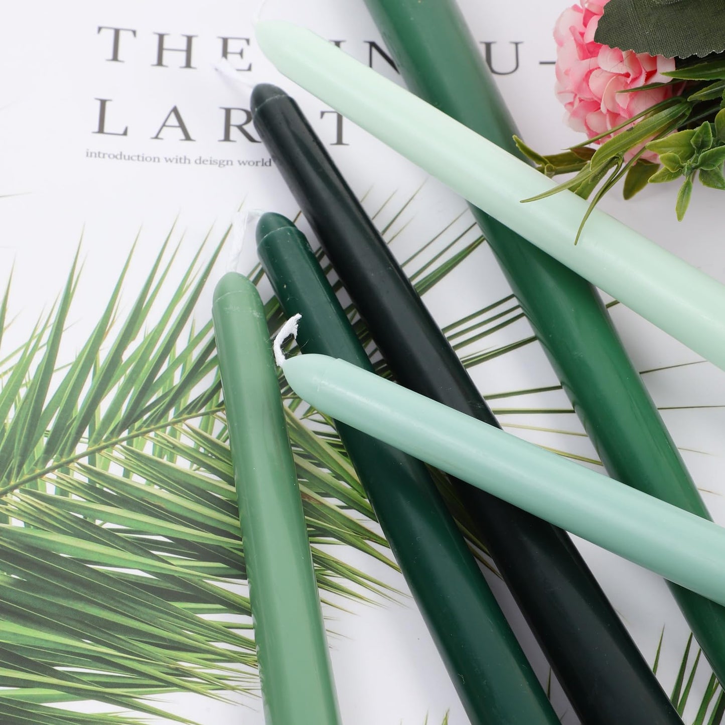 12 Inch Taper Candles Set of 6 Unscented Long Burning Smokeless Long Tall Tapered Candles for Candlesticks Sticks Wedding Home Christmas Decor Dinner