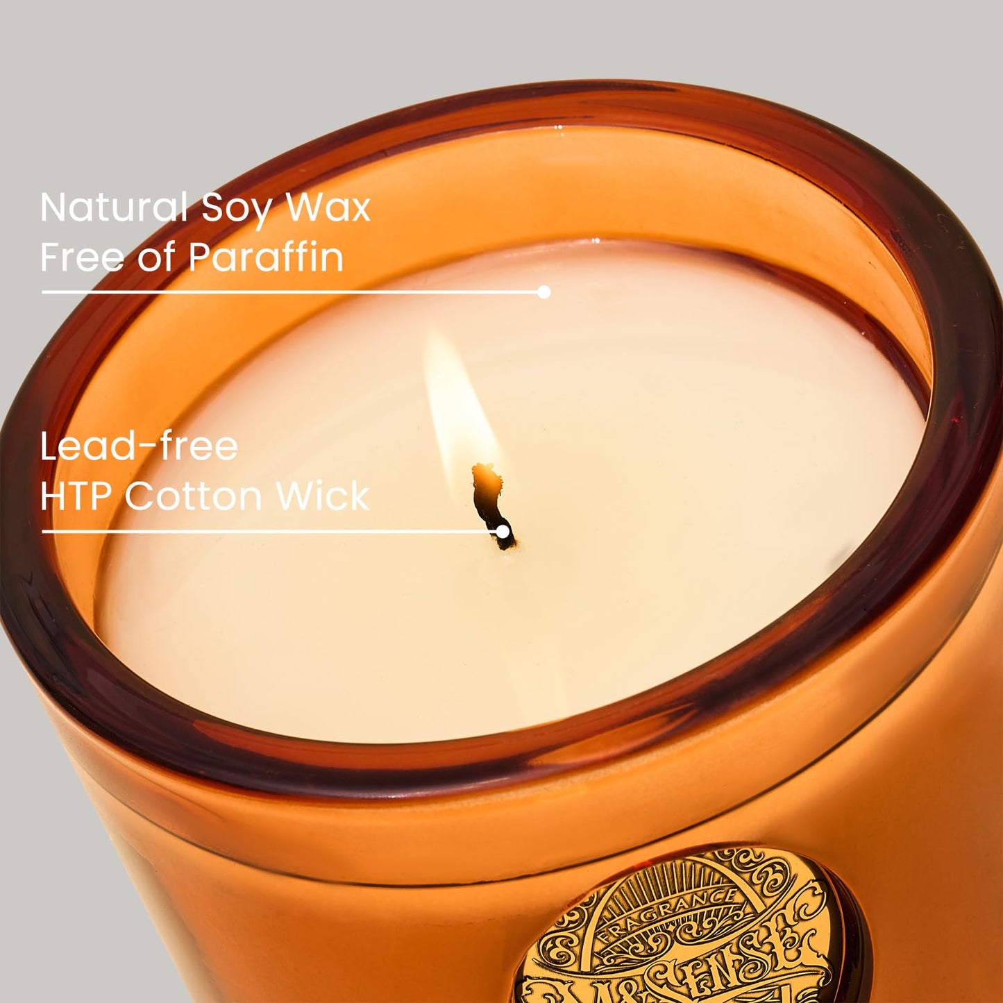 M&SENSE Orange Goji Scented Candle | Orange Candle for Home Scented, Gift for Women | 9.2 oz Soy Wax Candle Set for Relaxation, Gifting